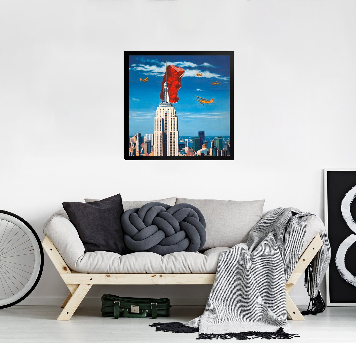 Gummy Bear King Kong - Framed Art Print