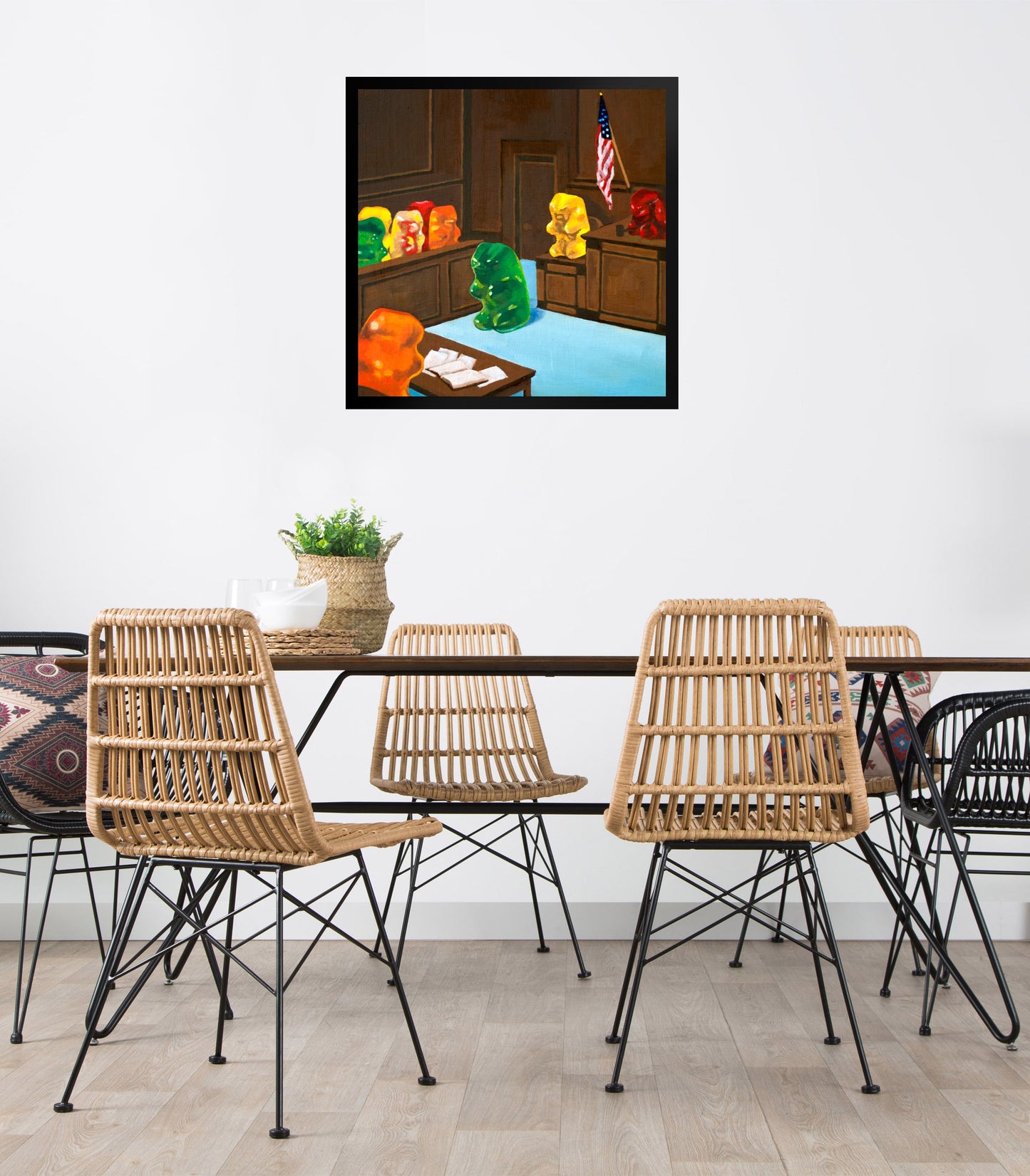 Gummy Bear Law And Order - Framed Art Print