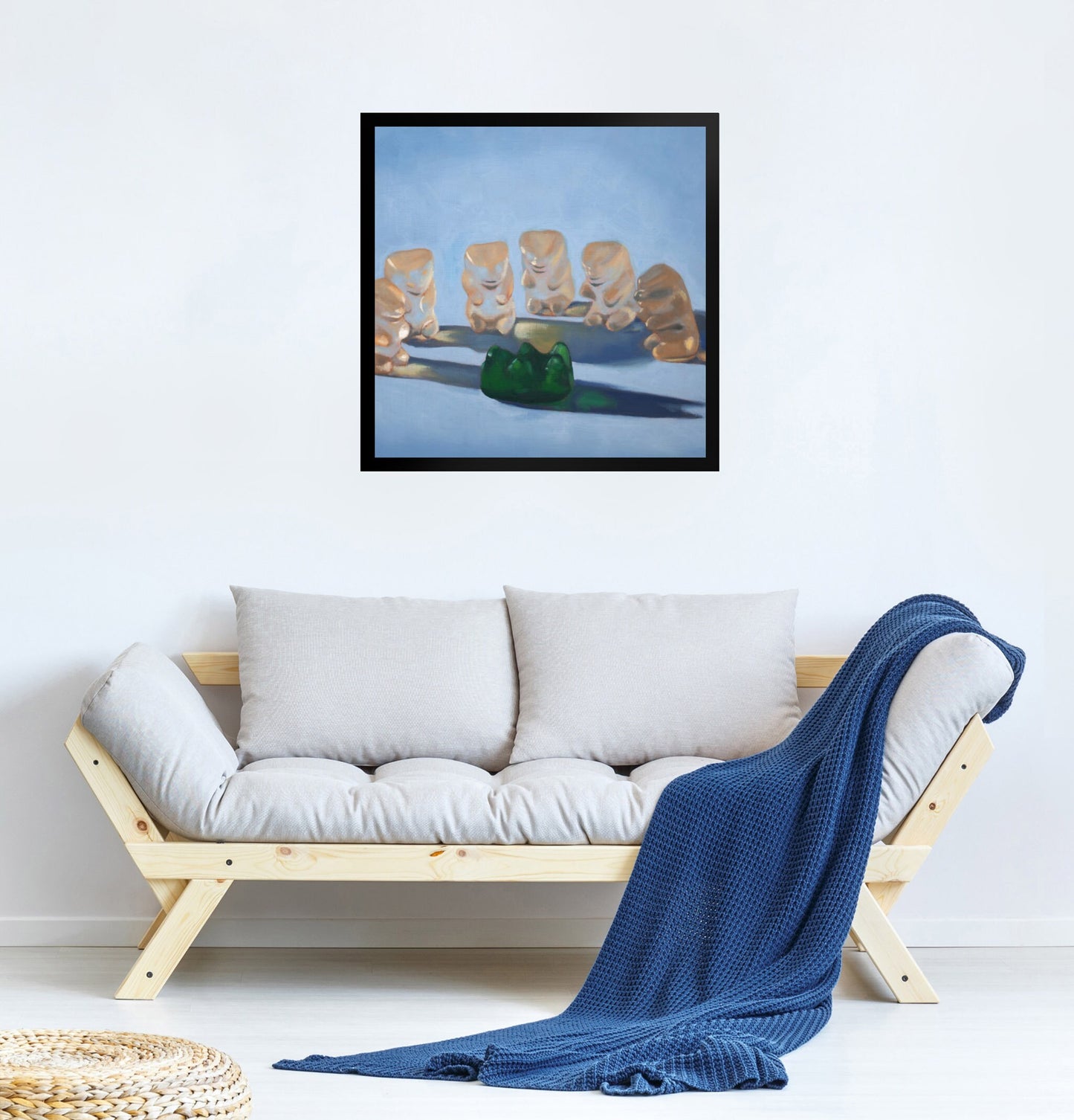 Gummy Bear Scary - Framed Art Print