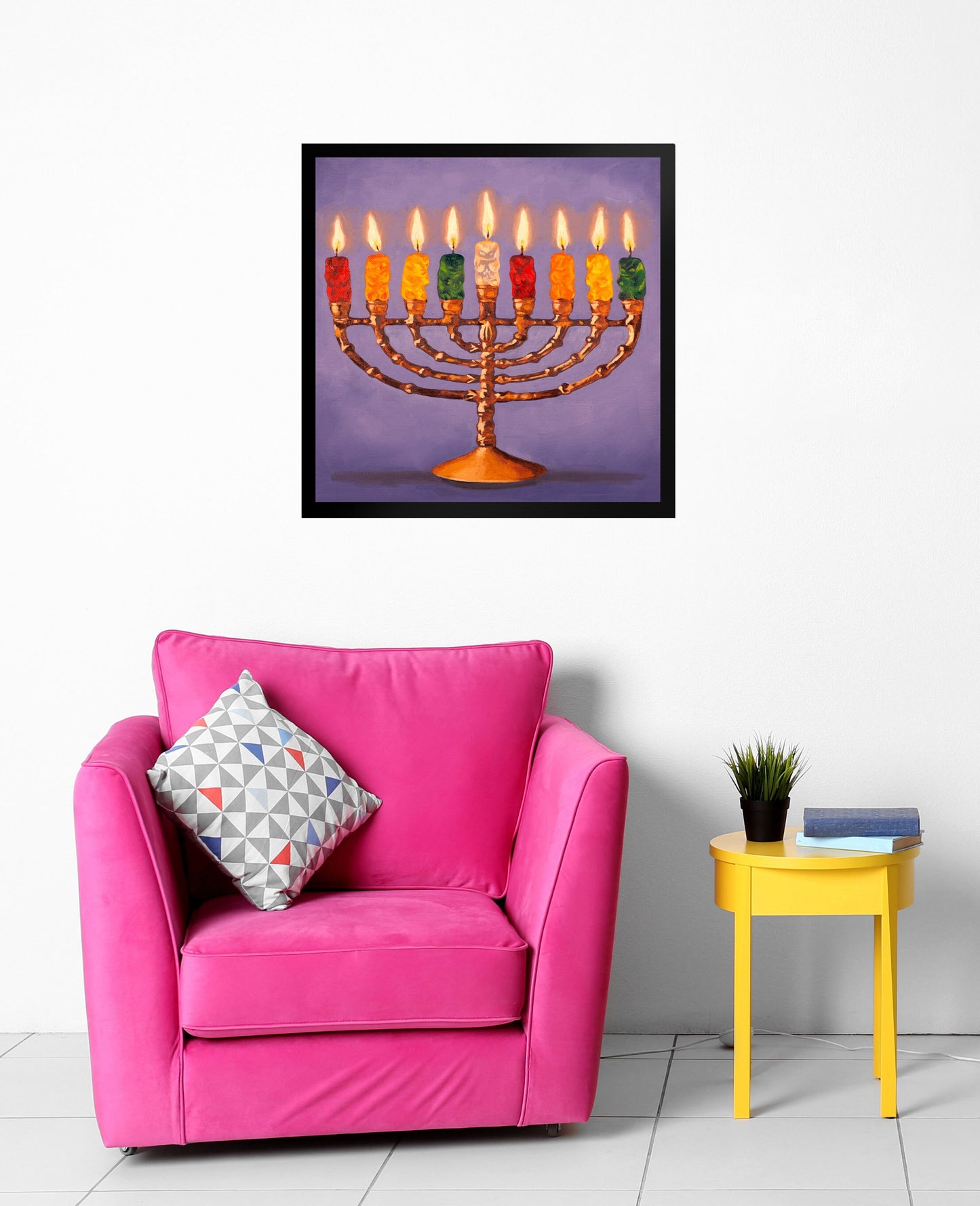 Gummy Bear Hanukkah - Framed Art Print