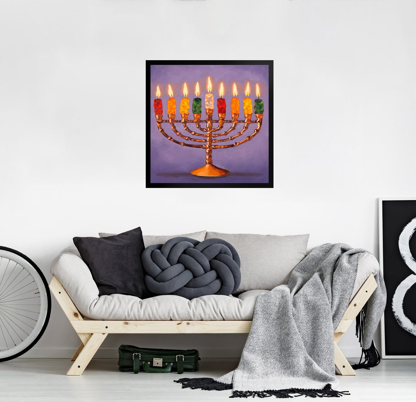 Gummy Bear Hanukkah - Framed Art Print
