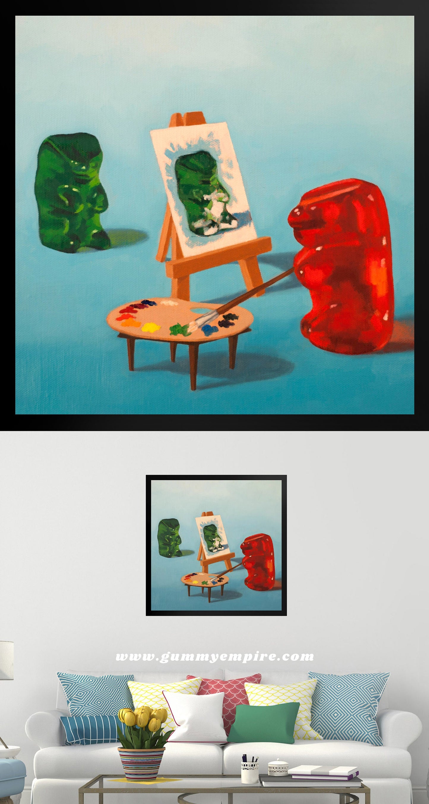 Gummy Bear Artist - Framed Art Print