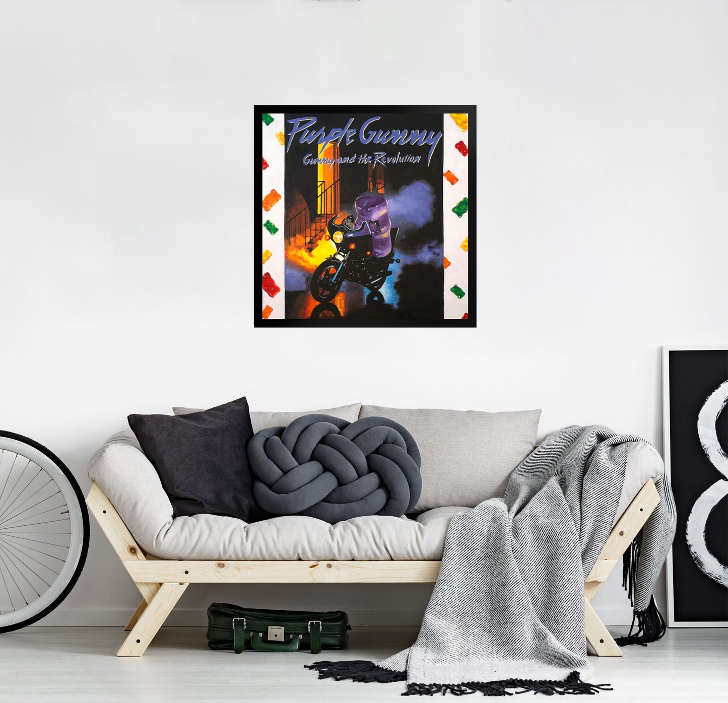 Gummy Bear Purple Rain - Framed Art Print