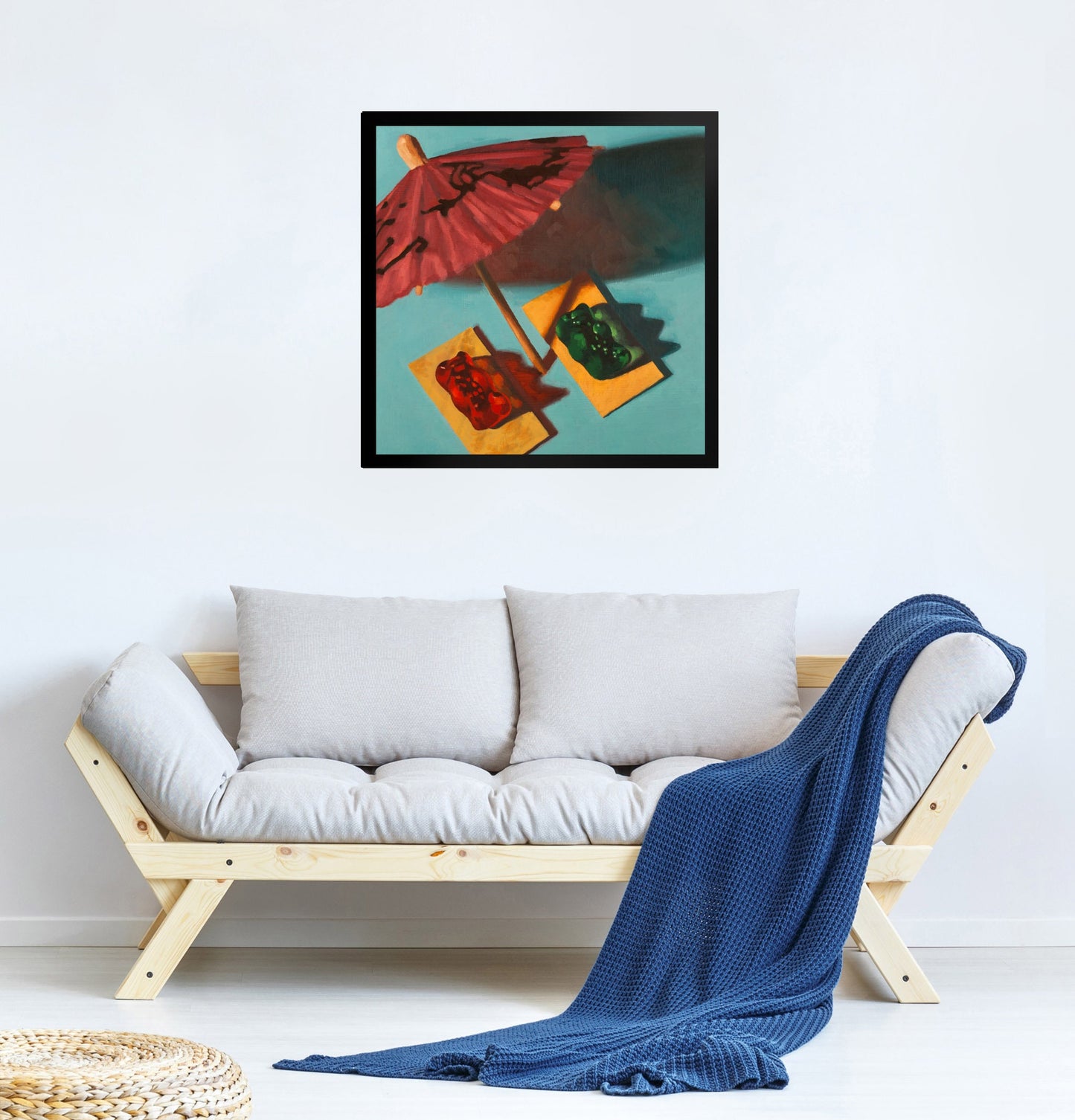 Gummy Bear Beach Bum - Framed Art print