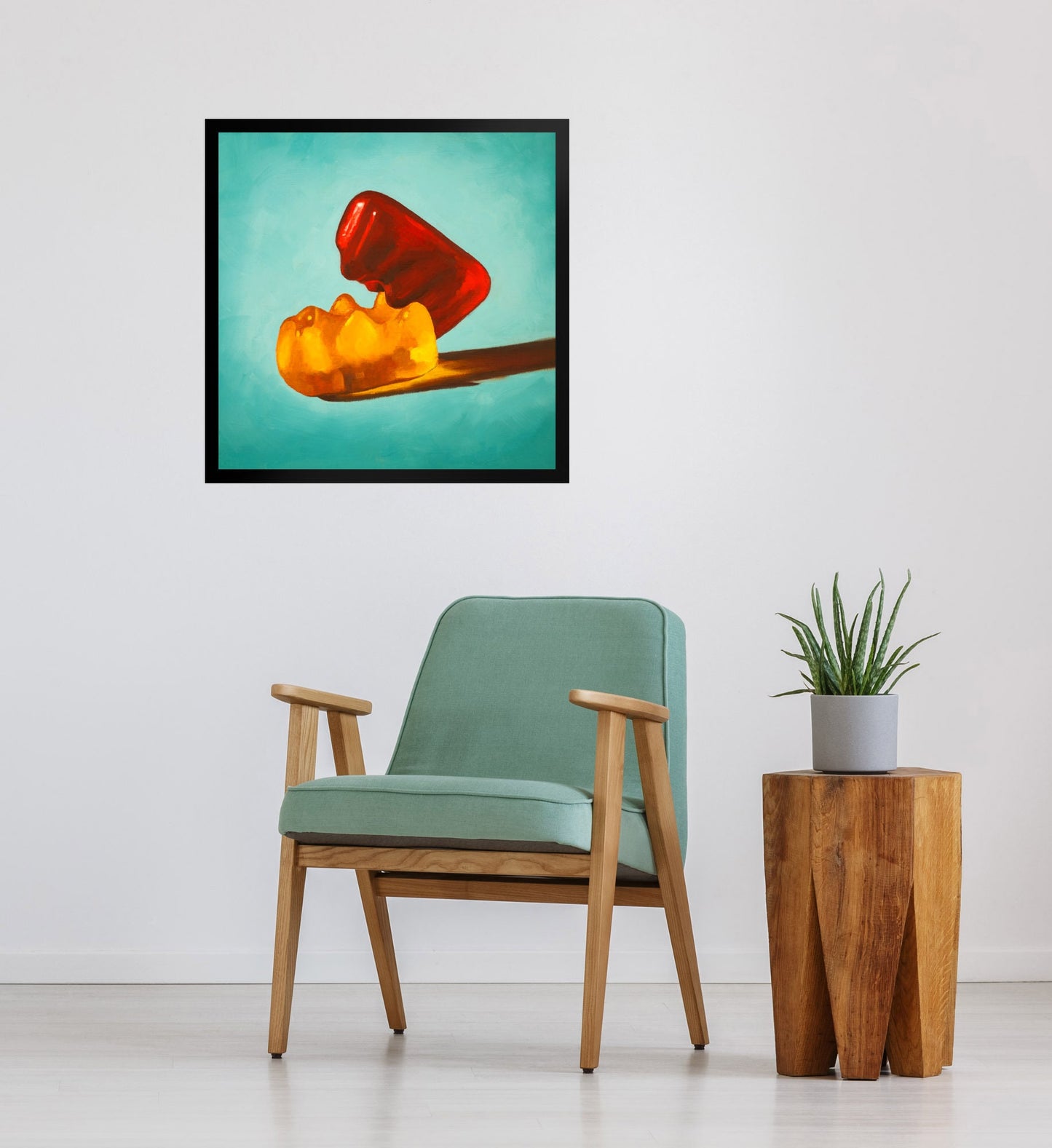 Gummy Bear Erotic - Framed Art Print