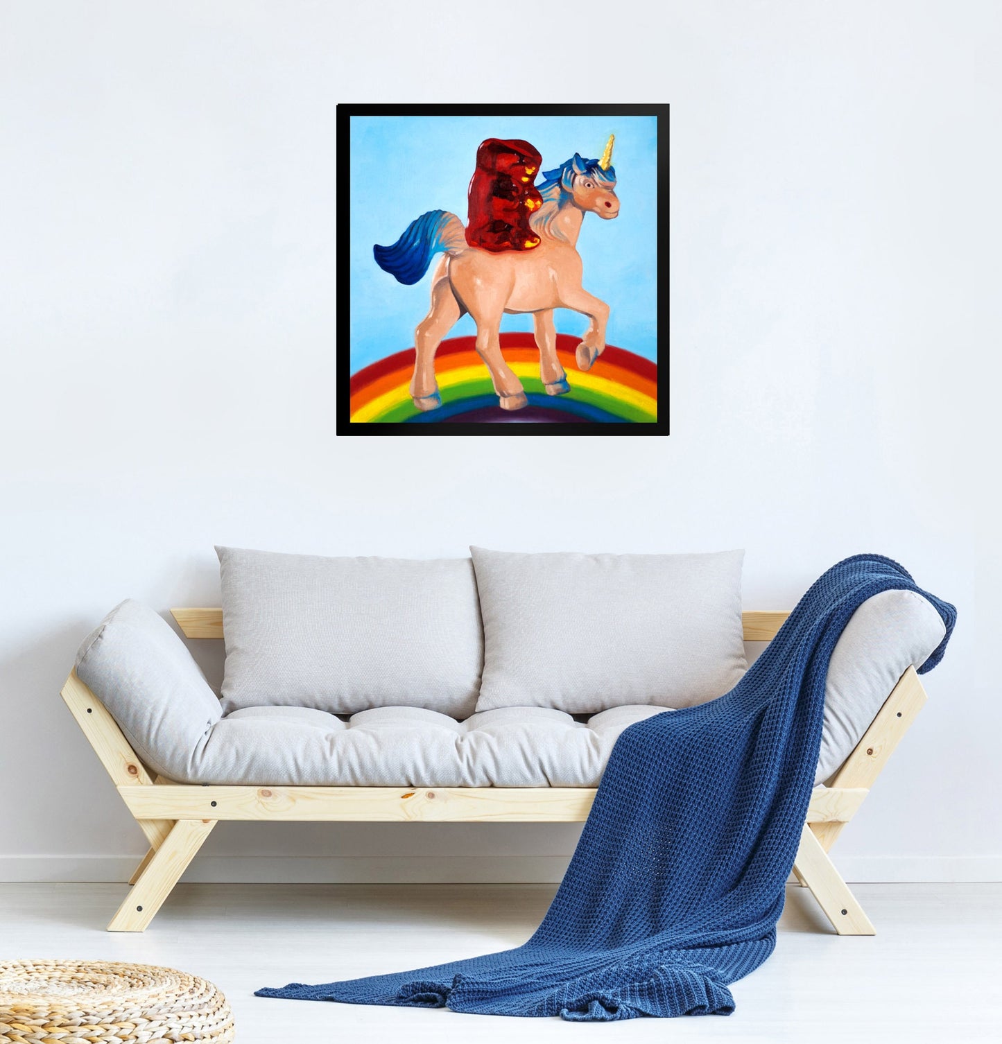 Gummy Bear Unicorn - Framed Art Print