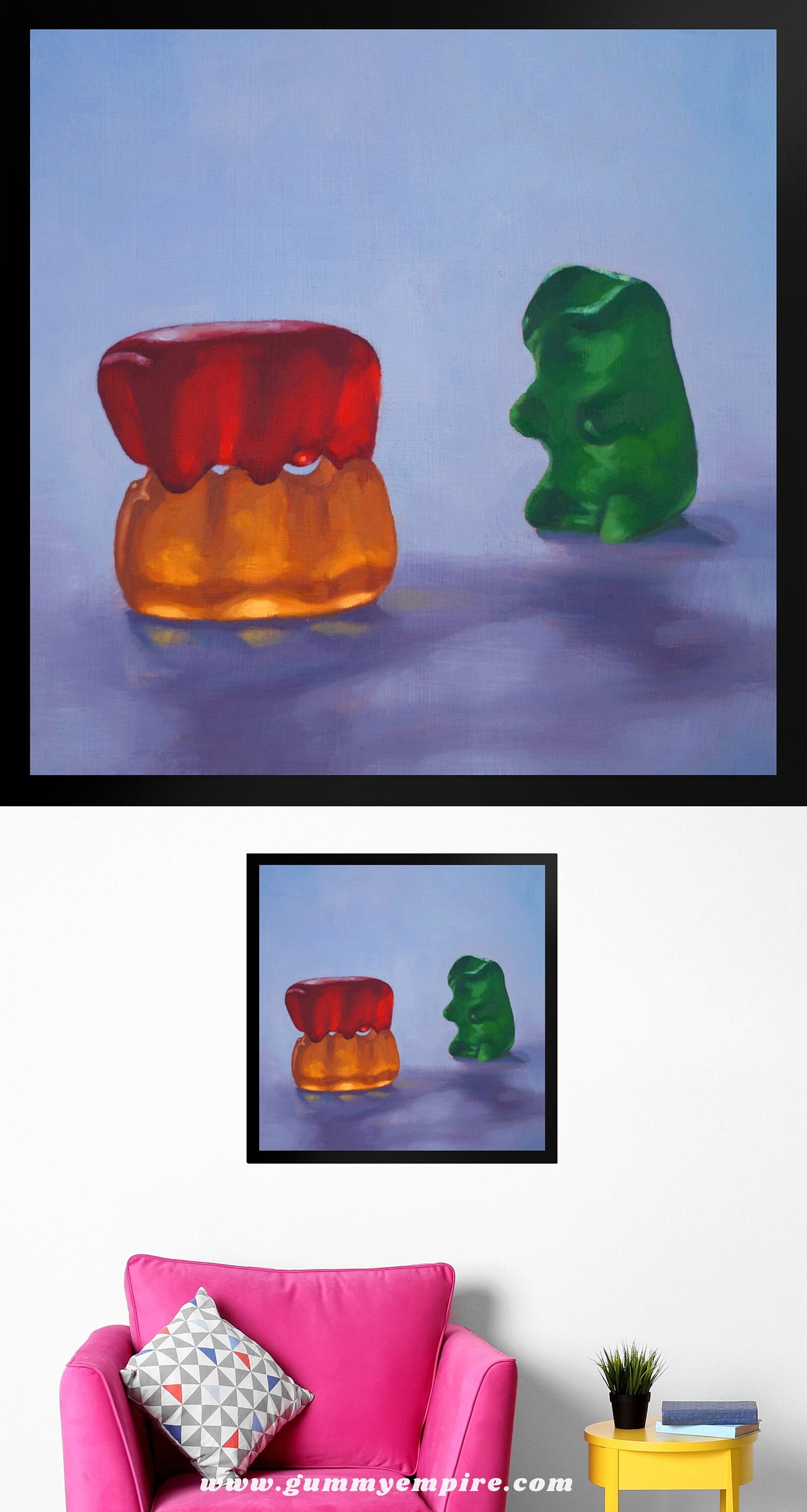 Gummy Bear Voyeur - Framed Art Print