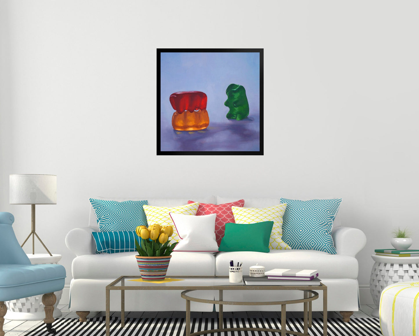 Gummy Bear Voyeur - Framed Art Print