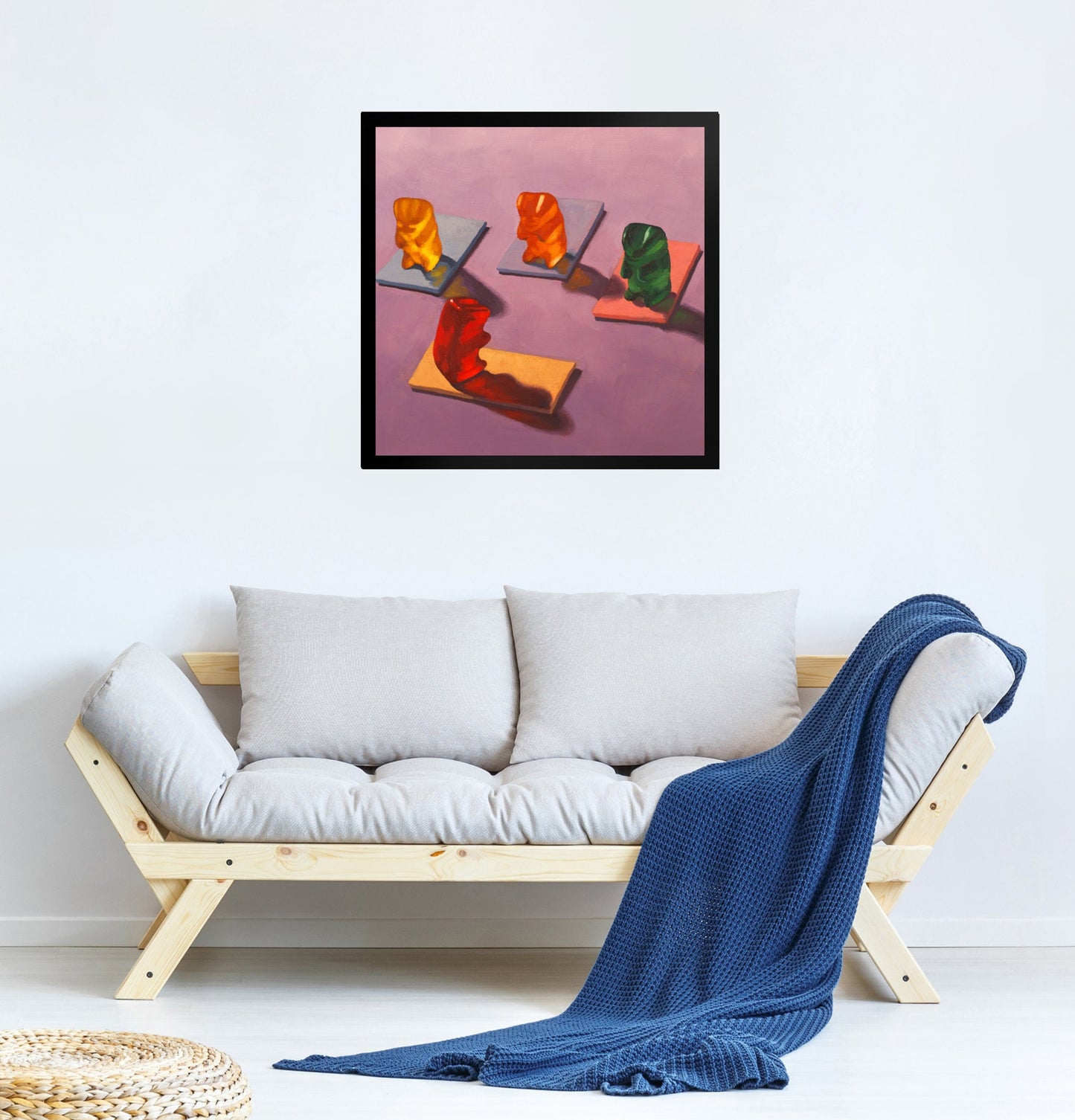 Gummy Bear Yoga - Framed Art Print