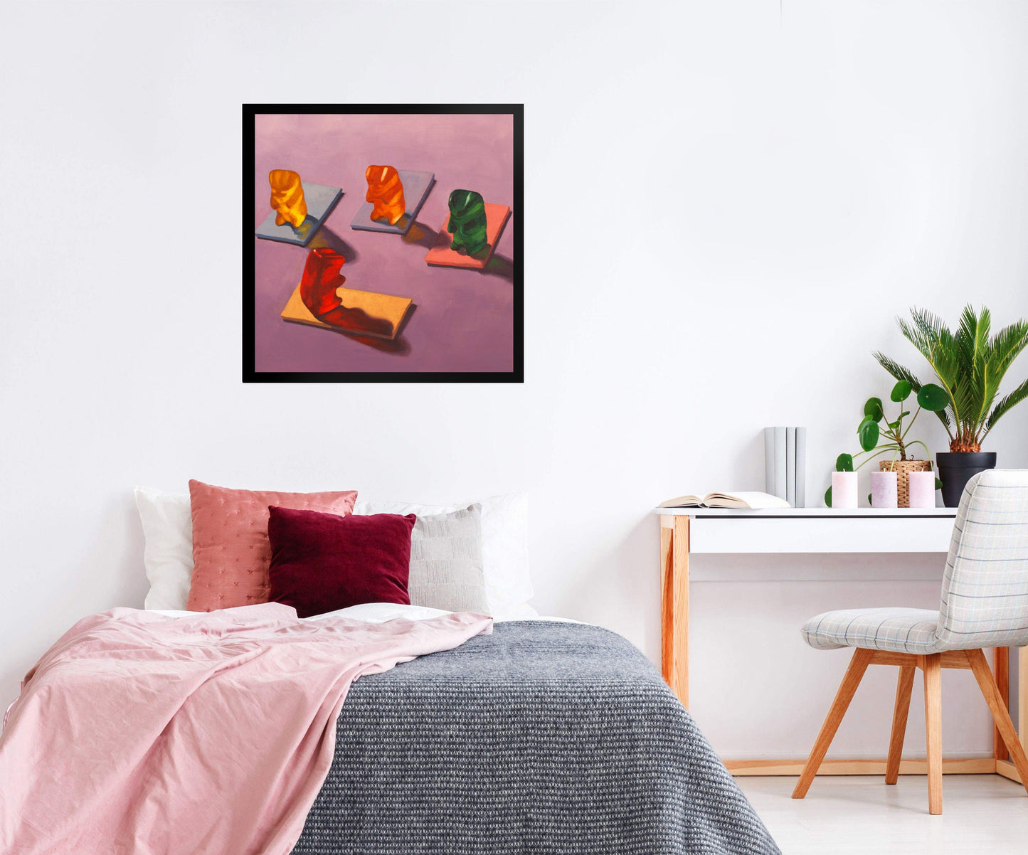 Gummy Bear Yoga - Framed Art Print