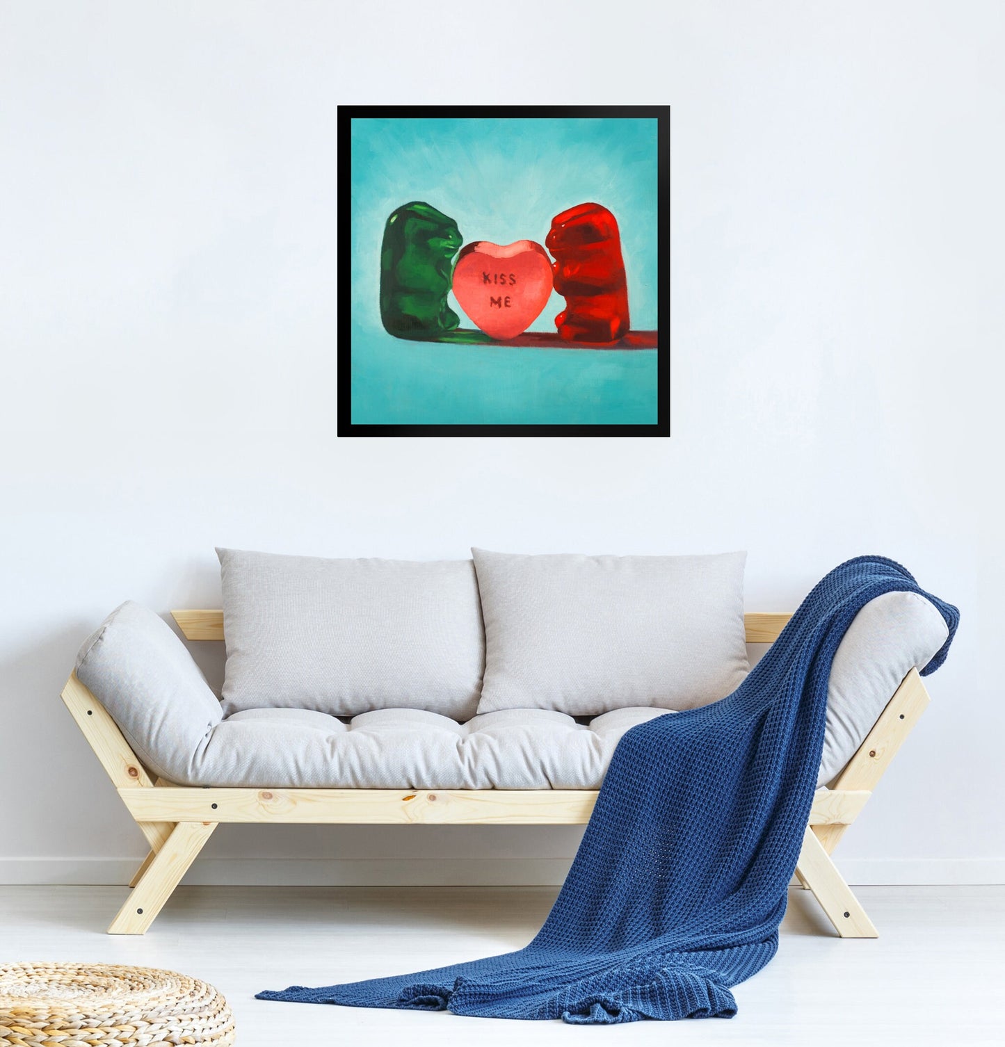 Gummy Bear Valentines Day Gift - Framed Art Print