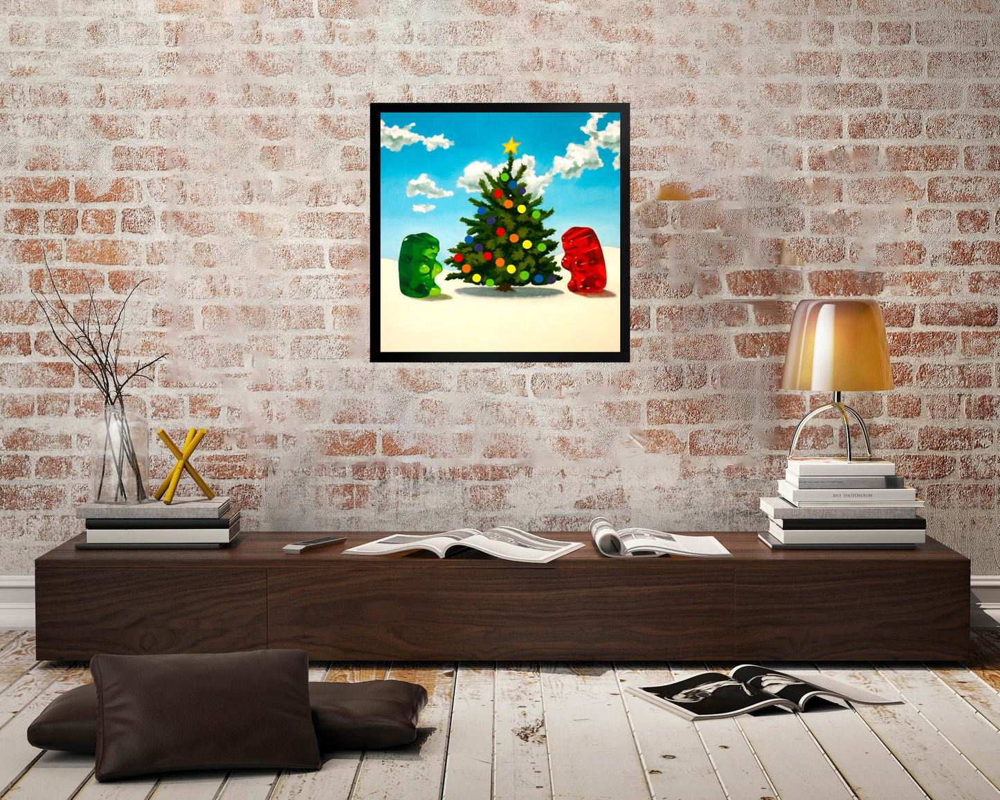 Gummy Bear Christmas - Framed Art Print