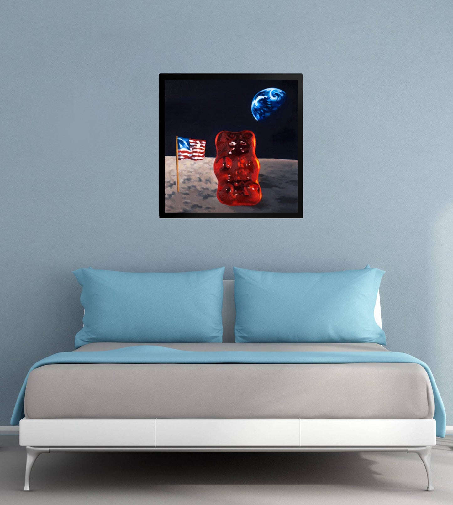 Gummy Bear Astronaut - Framed Art Print