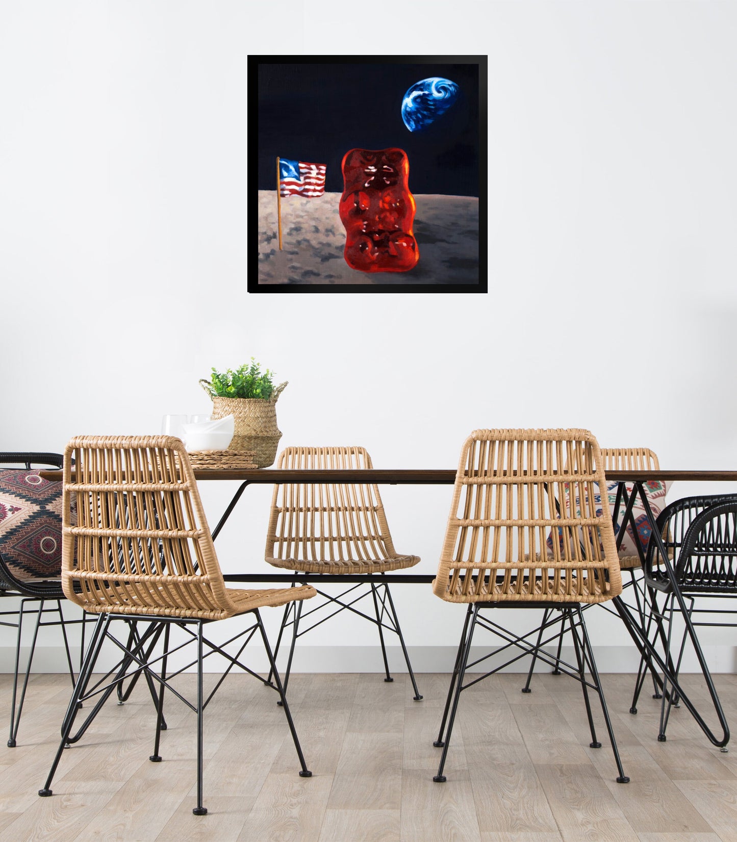 Gummy Bear Astronaut - Framed Art Print