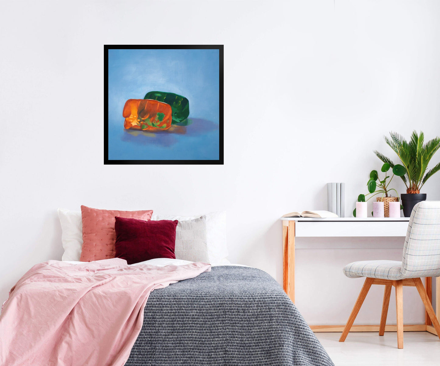 Gummy Bear Spooning - Framed Art Print