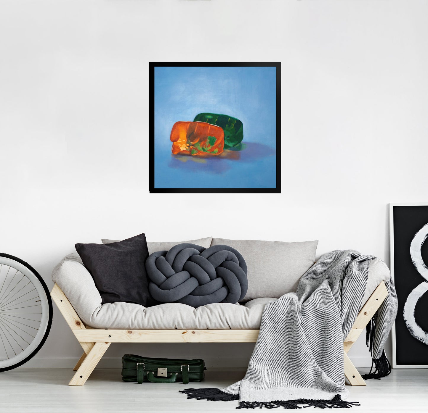 Gummy Bear Spooning - Framed Art Print