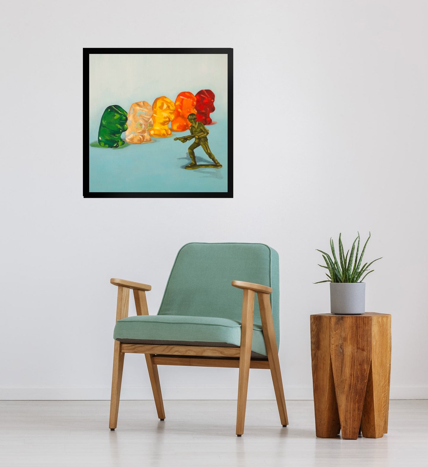 Gummy Bear Protest - Framed Art Print