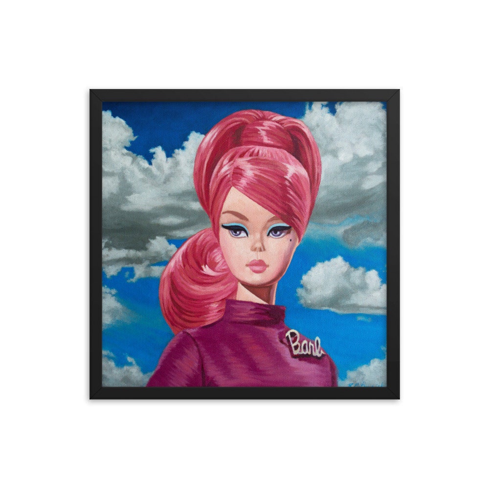 Vintage Barb Doll - Framed Art Print