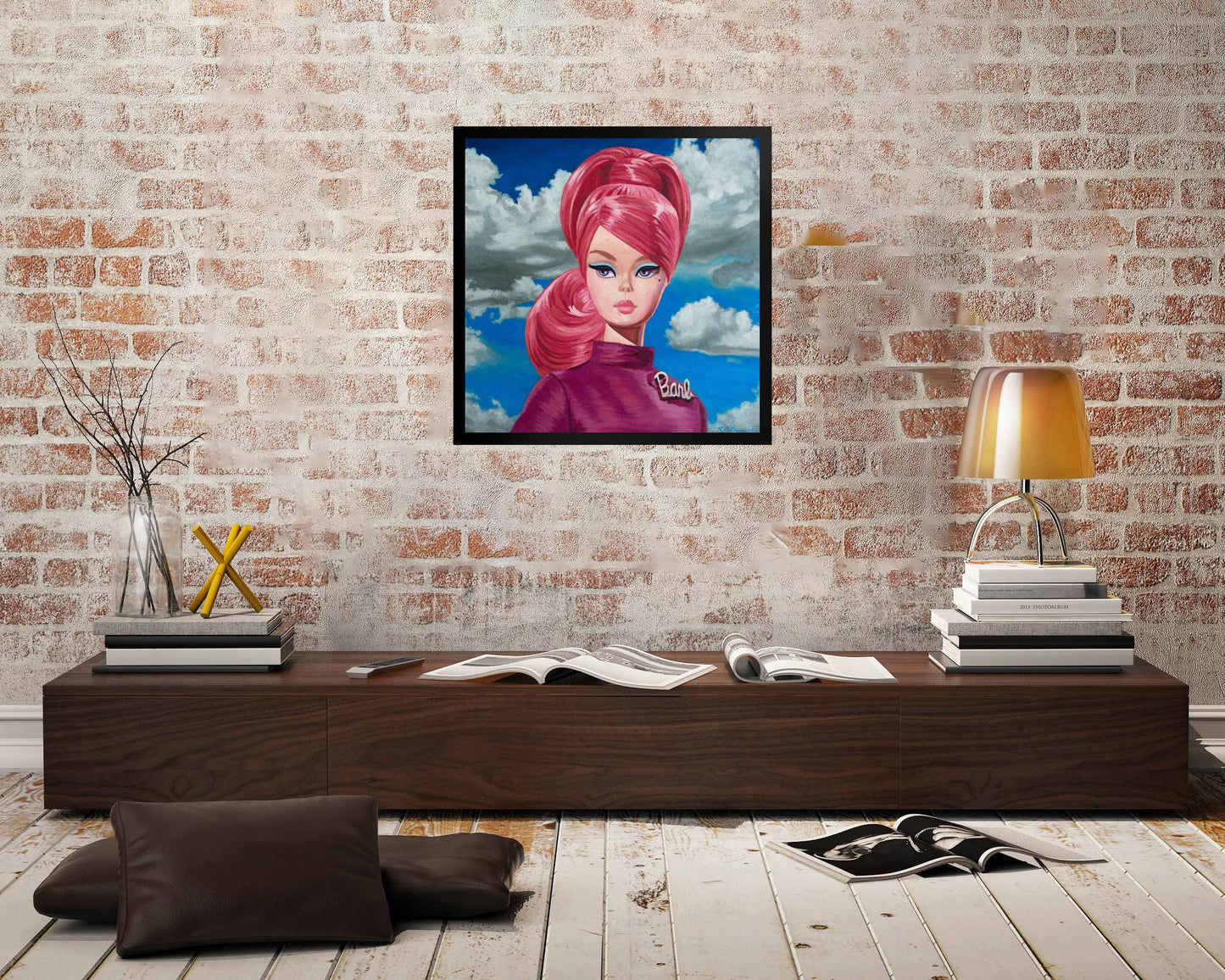 Vintage Barb Doll - Framed Art Print
