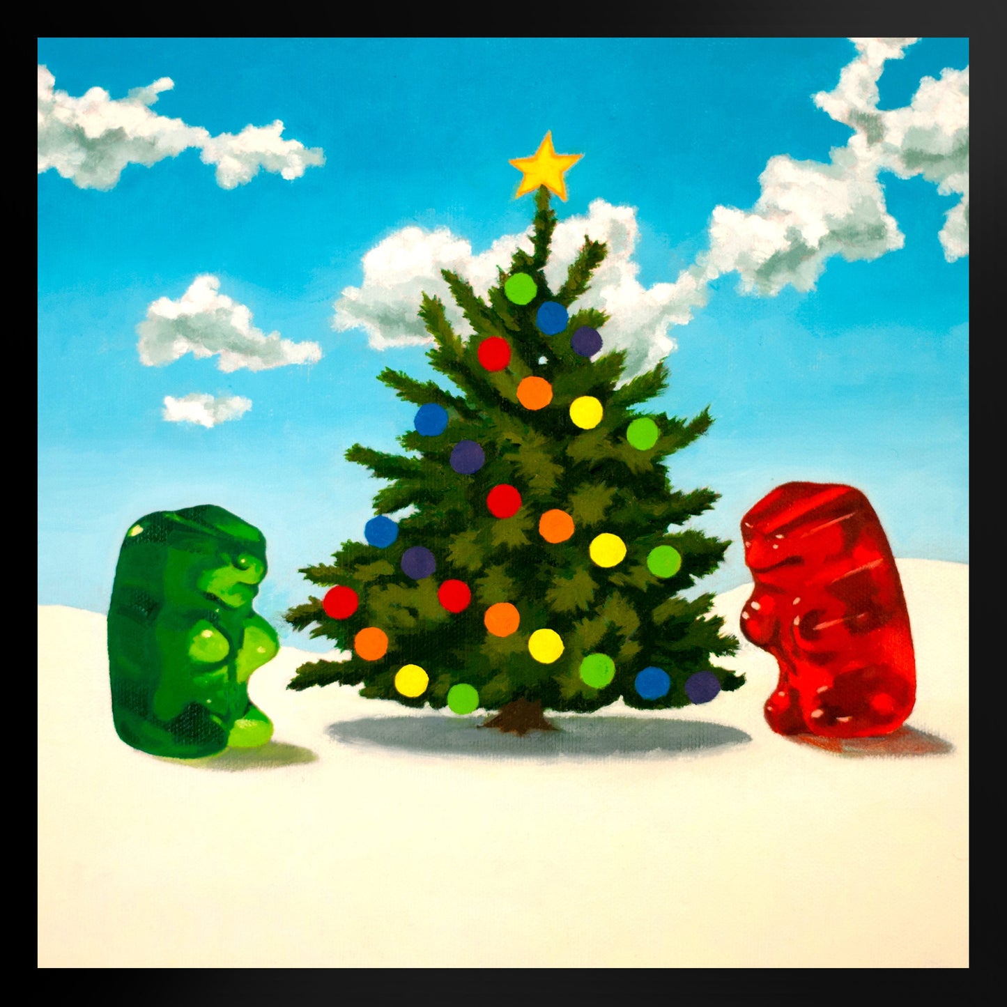 Gummy Bear Christmas - Framed Art Print