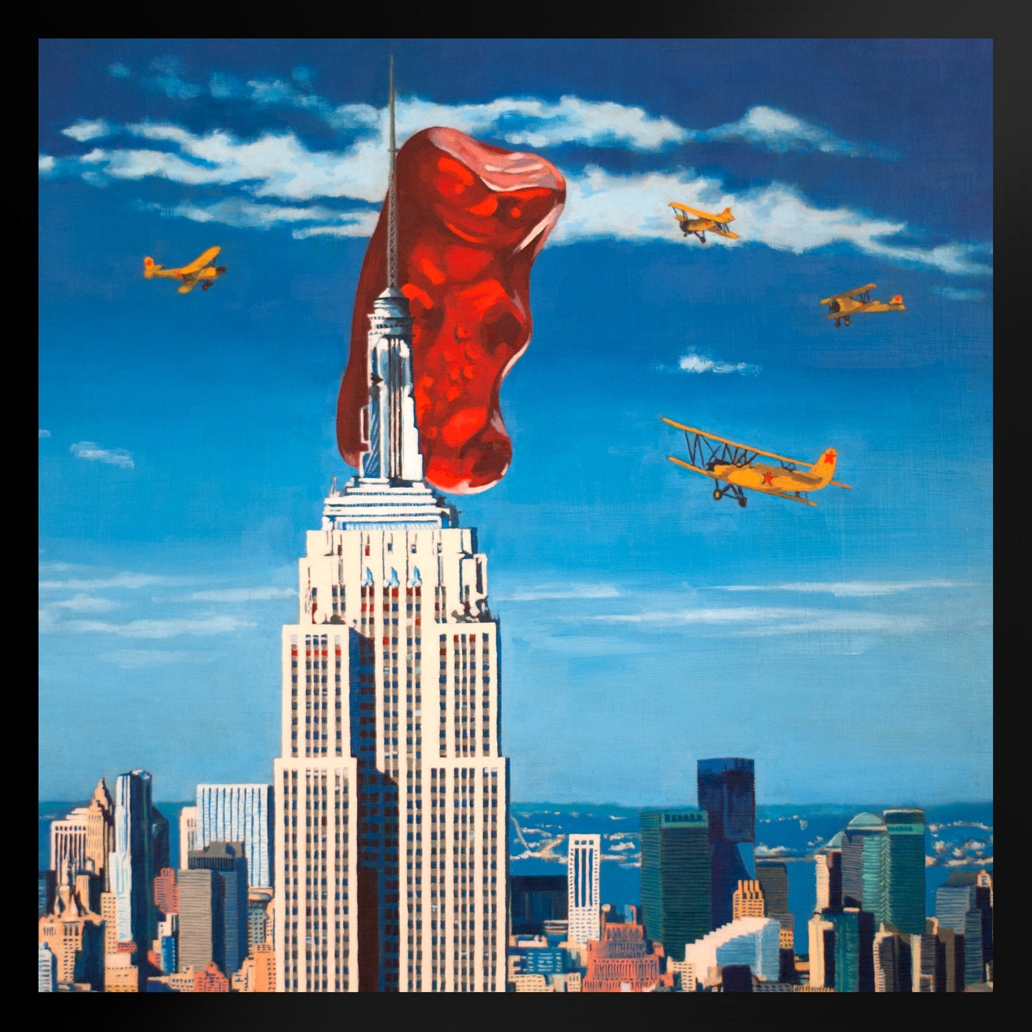 Gummy Bear King Kong - Framed Art Print