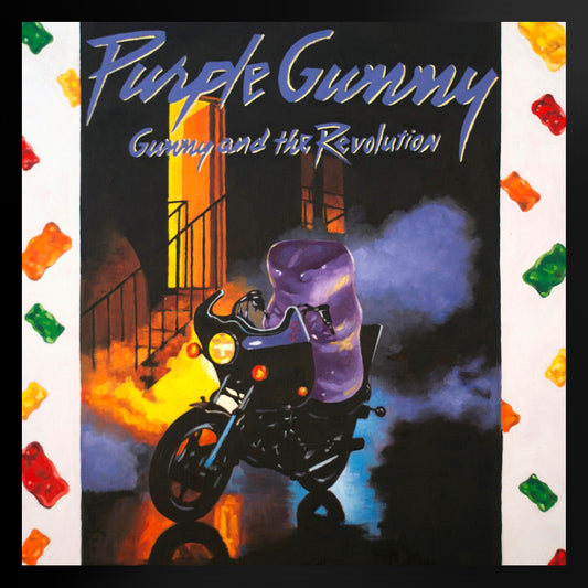 Gummy Bear Purple Rain - Framed Art Print