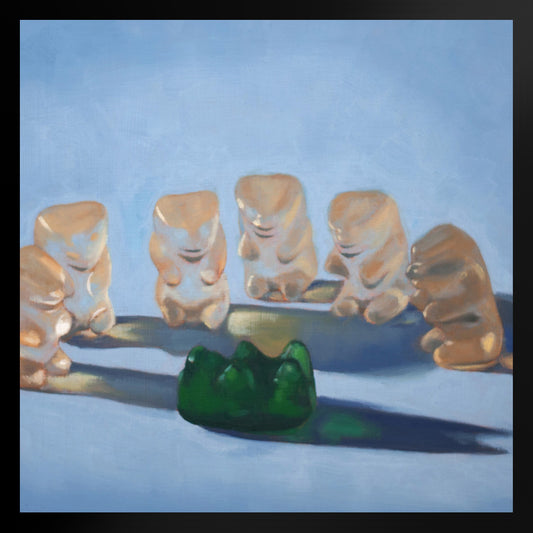 Gummy Bear Scary - Framed Art Print