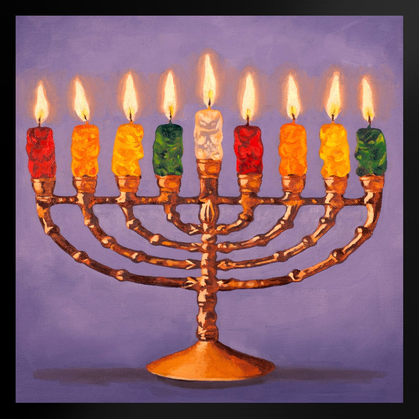 Gummy Bear Hanukkah - Framed Art Print