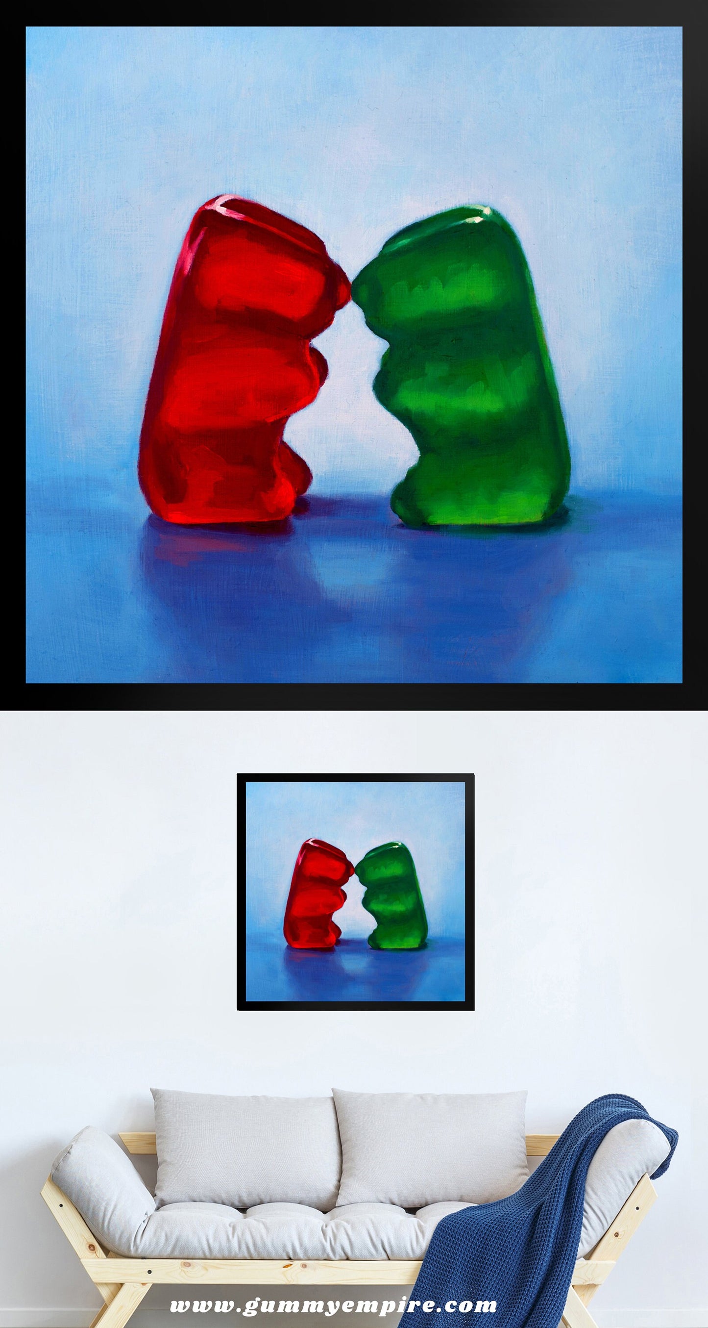 Gummy Bear Love - Framed Art Print