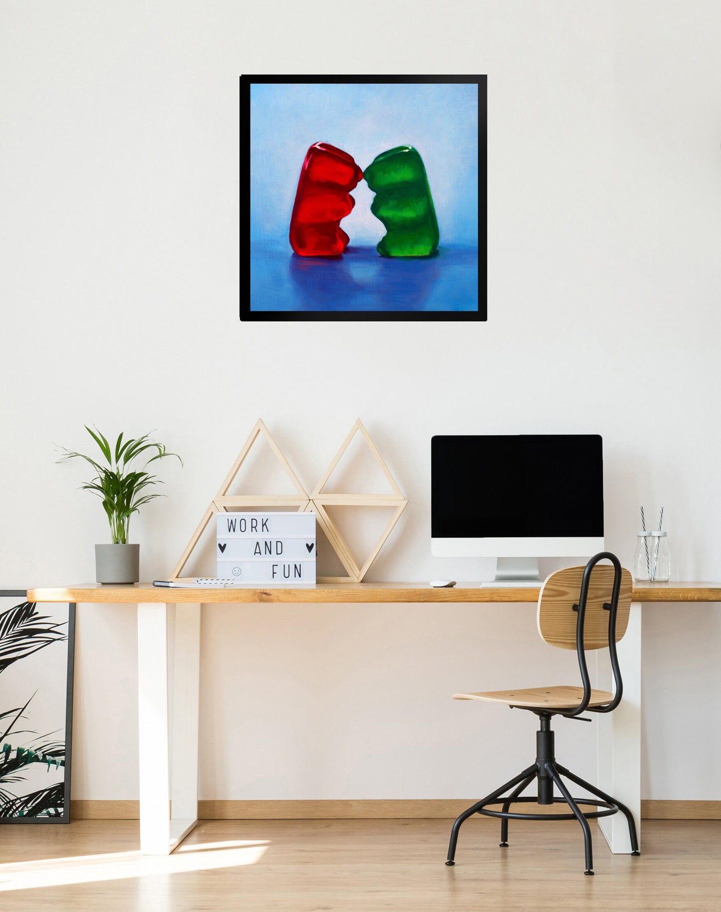 Gummy Bear Love - Framed Art Print