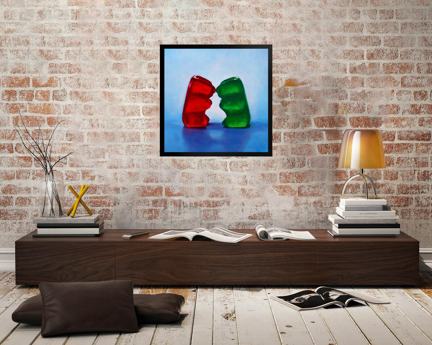 Gummy Bear Love - Framed Art Print
