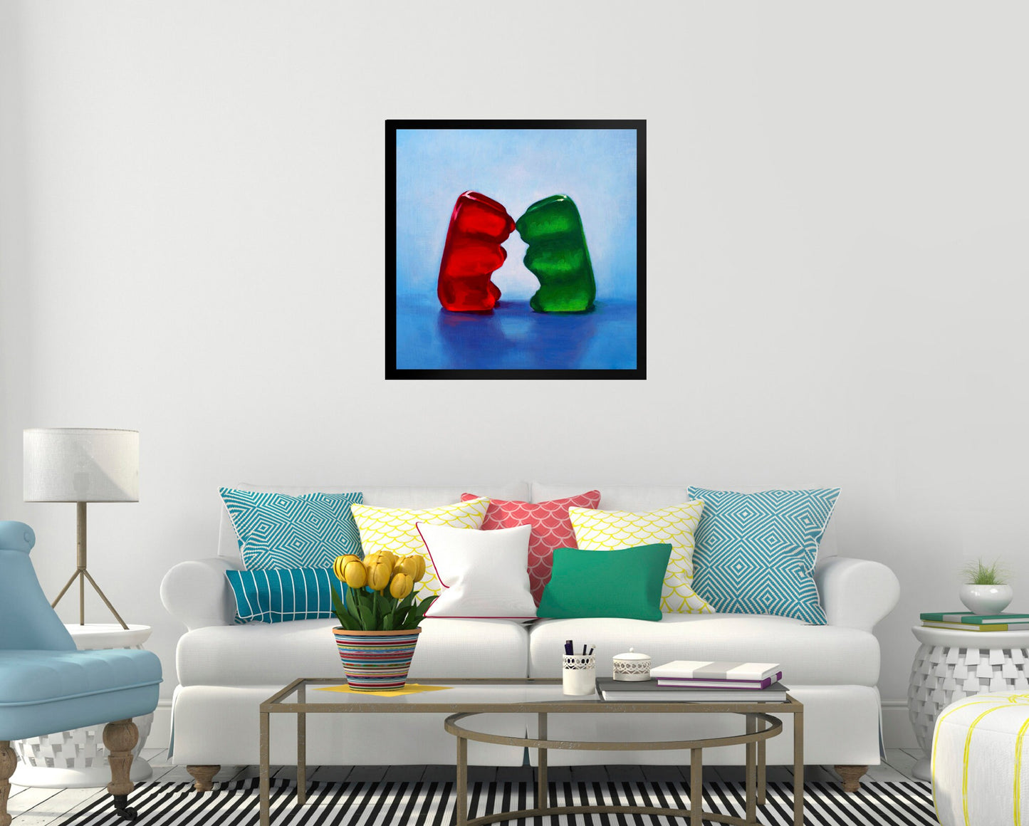 Gummy Bear Love - Framed Art Print