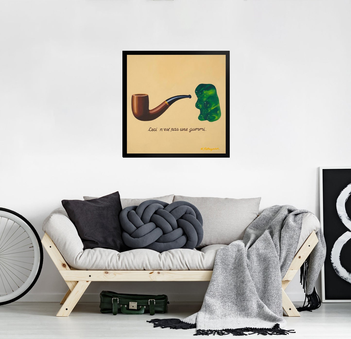 Gummy Bear Magritte - Framed Art Print
