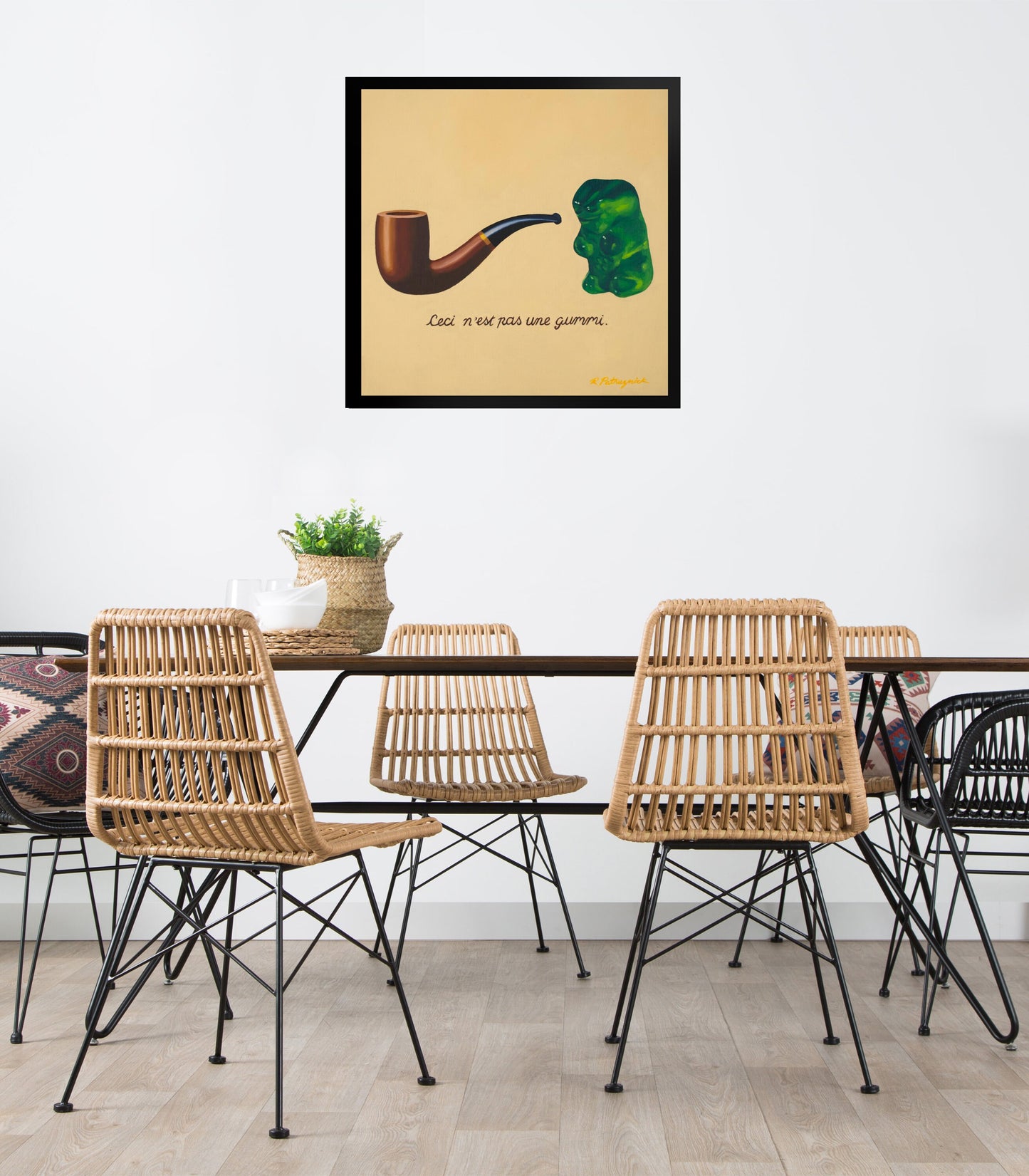Gummy Bear Magritte - Framed Art Print