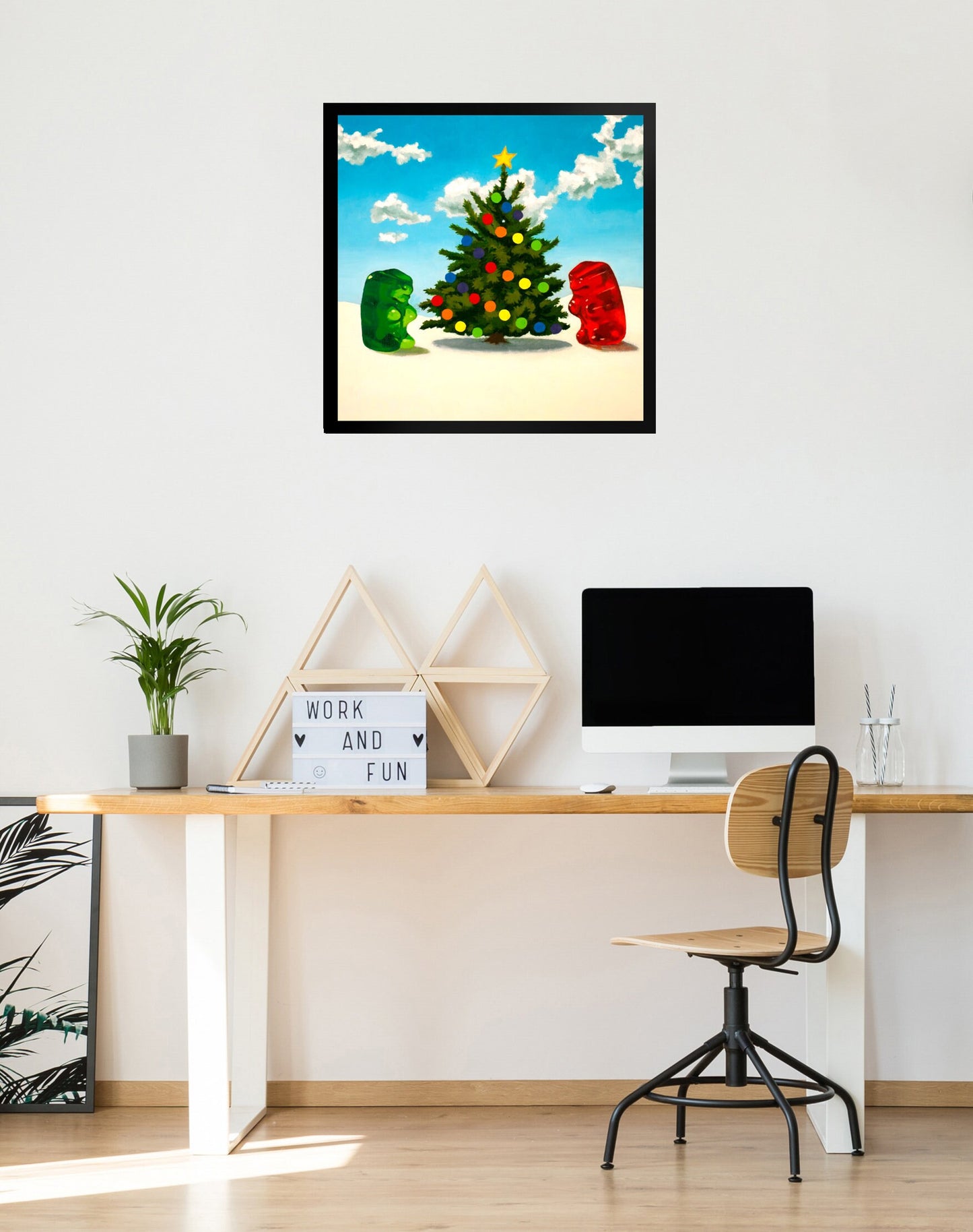 Gummy Bear Christmas - Framed Art Print