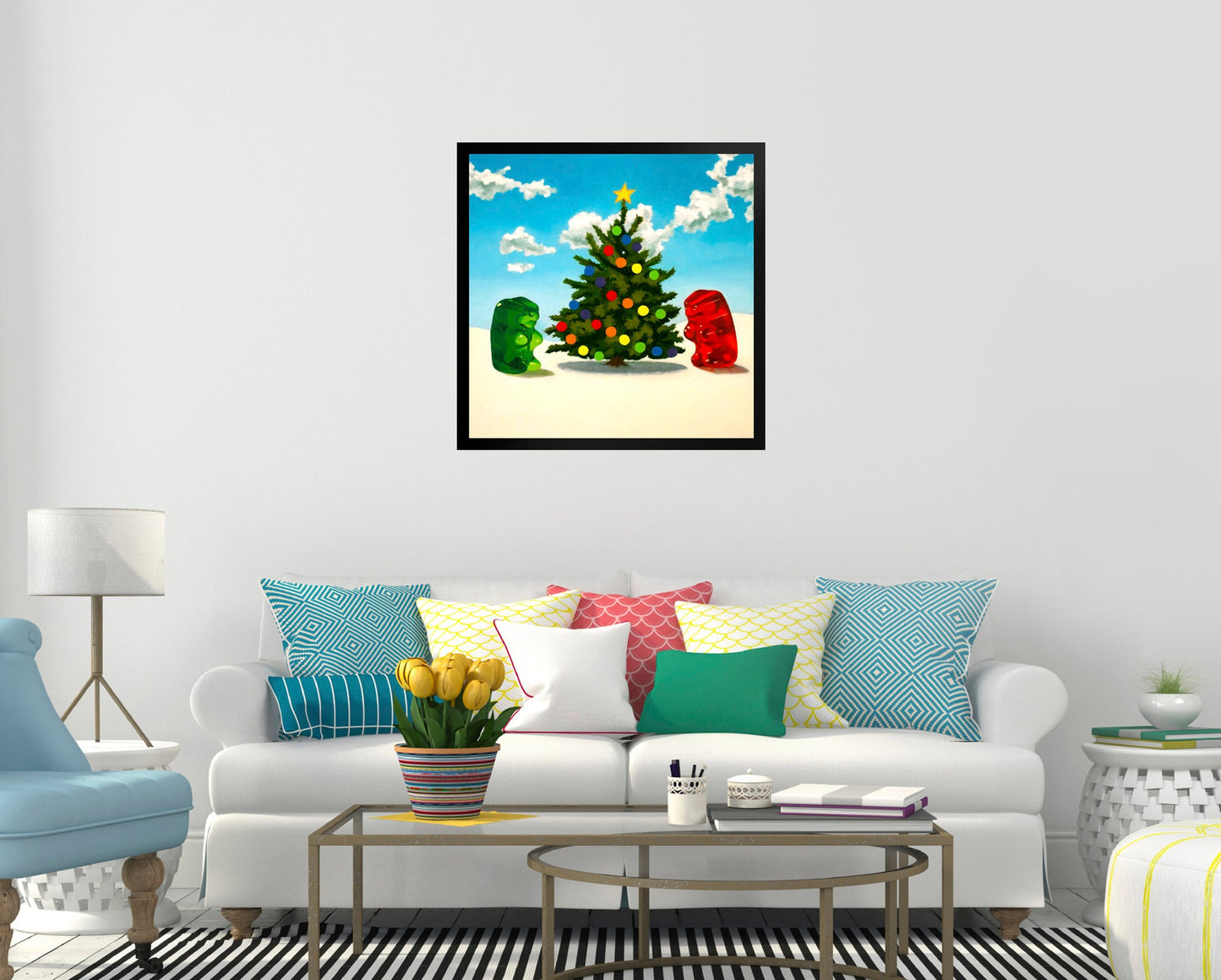 Gummy Bear Christmas - Framed Art Print