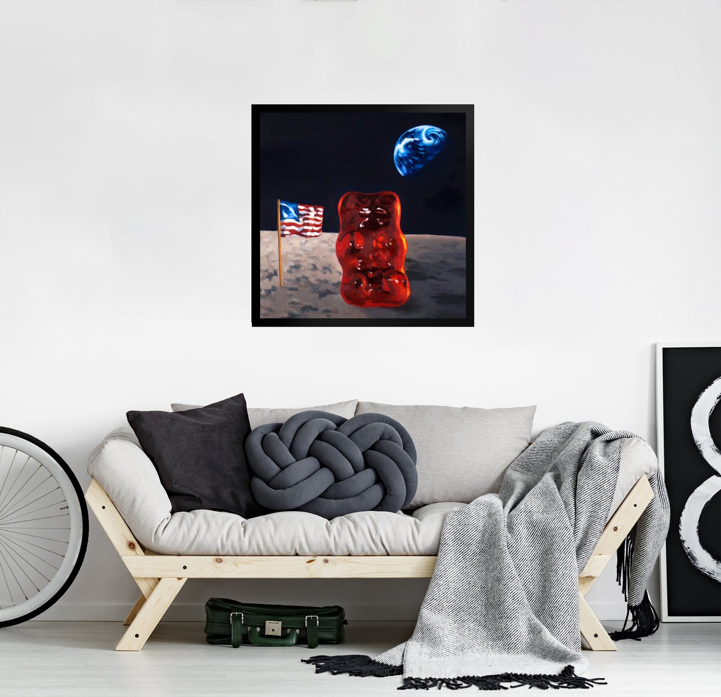 Gummy Bear Astronaut - Framed Art Print