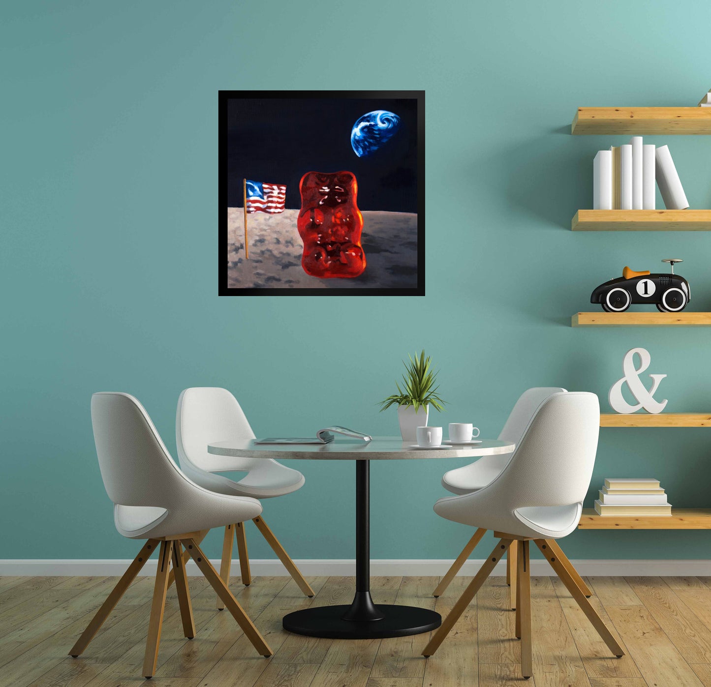 Gummy Bear Astronaut - Framed Art Print