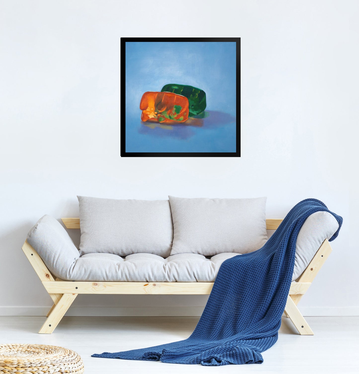 Gummy Bear Spooning - Framed Art Print