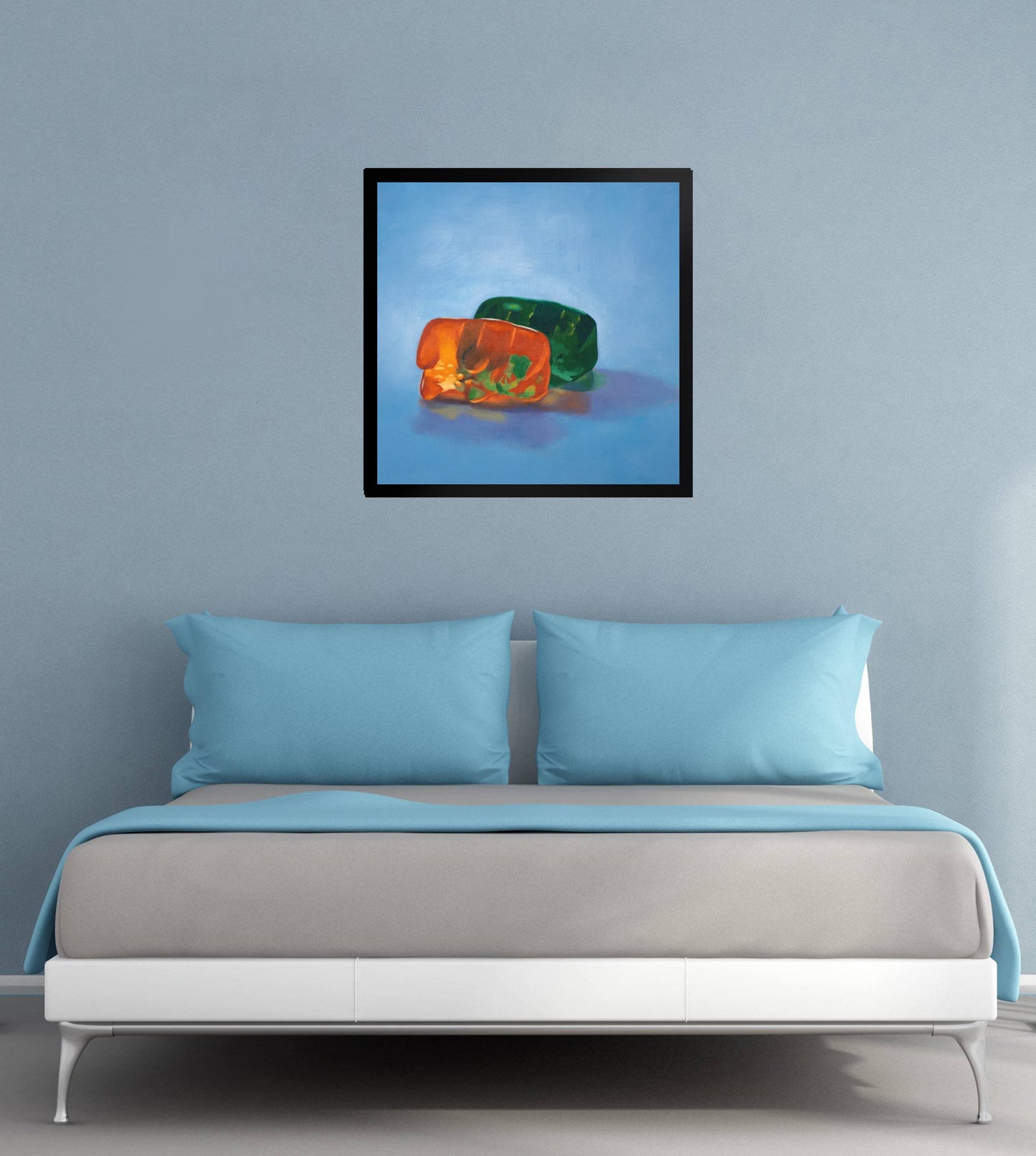 Gummy Bear Spooning - Framed Art Print