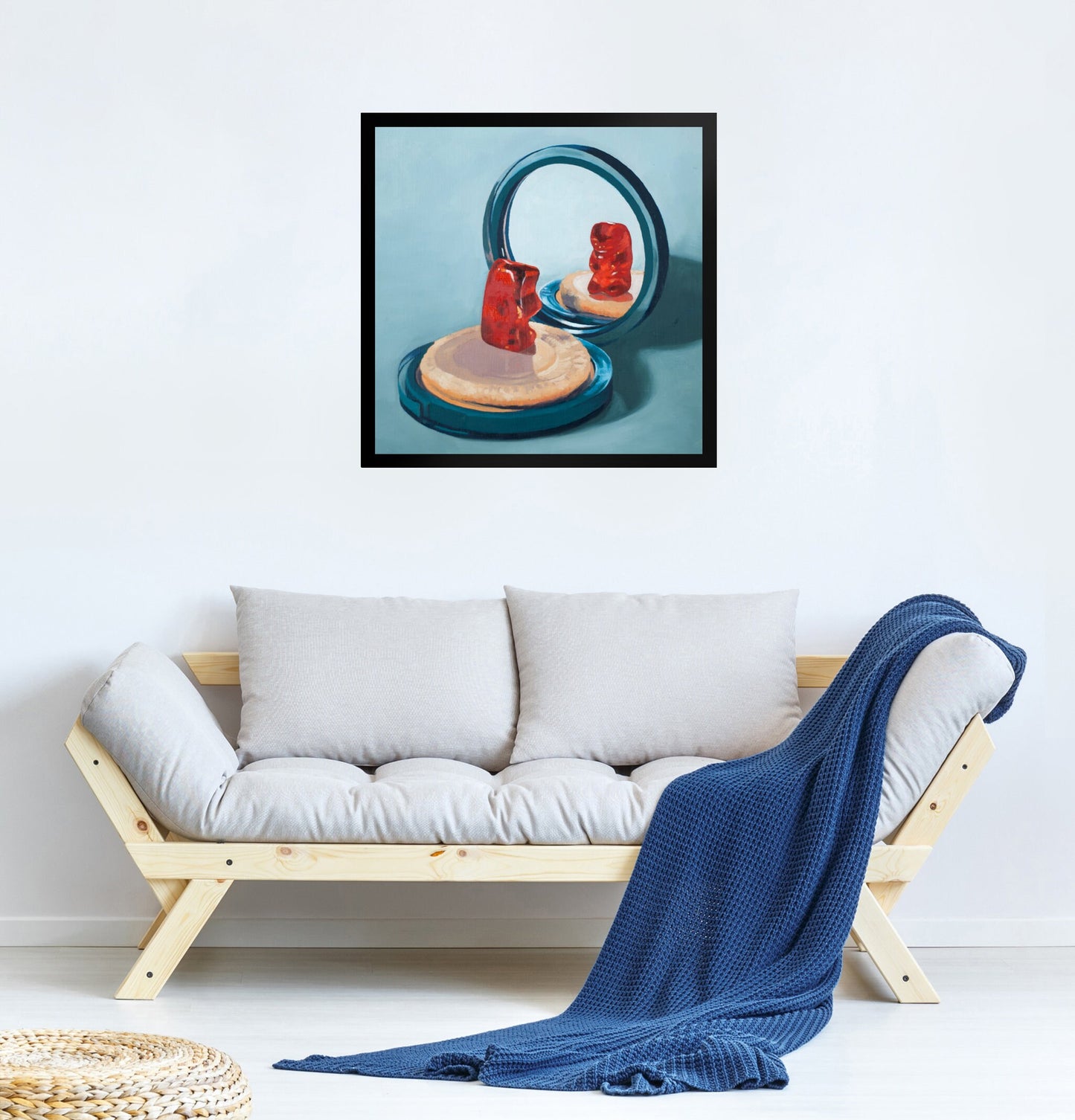 Gummy Bear Compact Mirror - Framed Art Print
