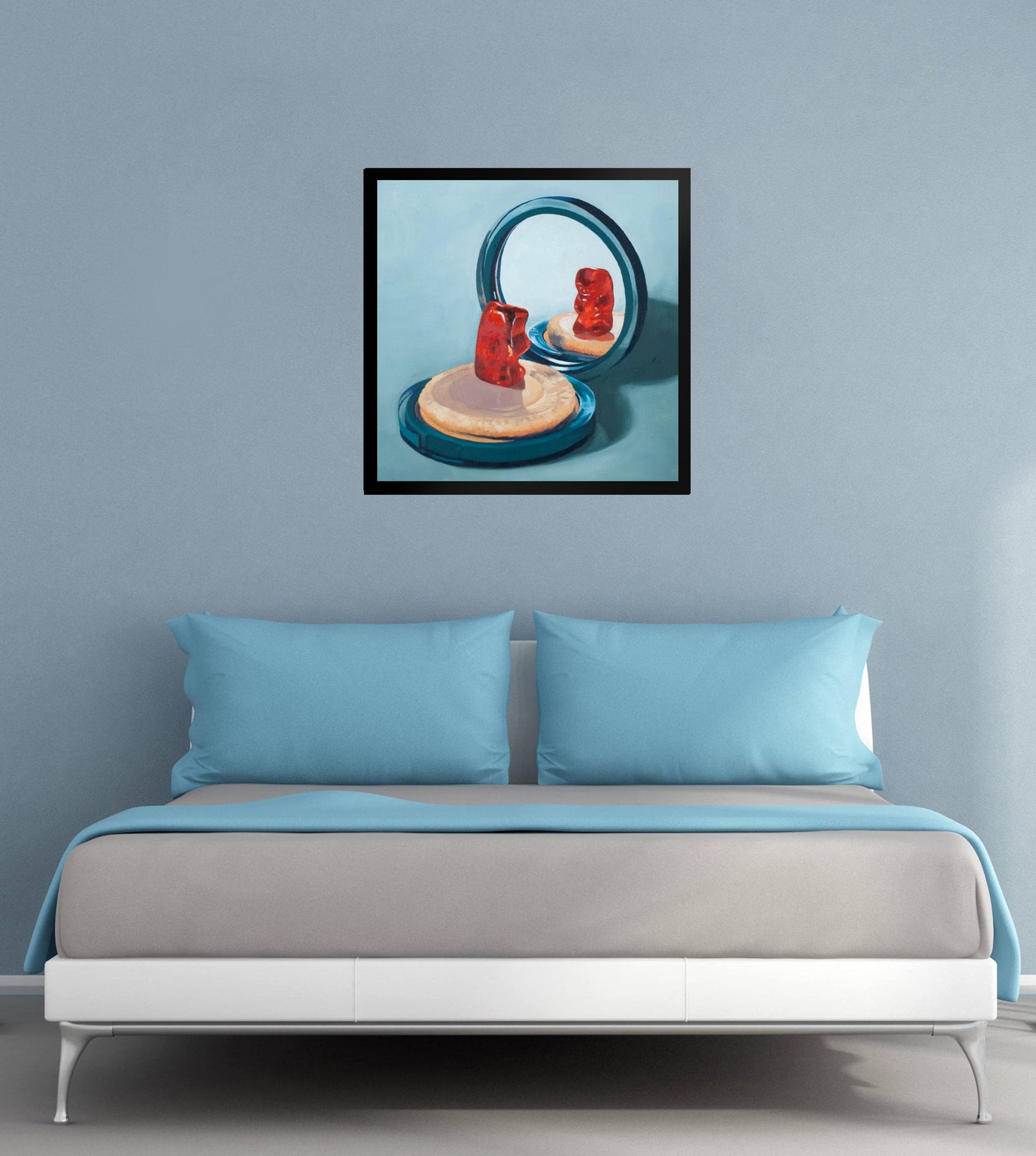 Gummy Bear Compact Mirror - Framed Art Print