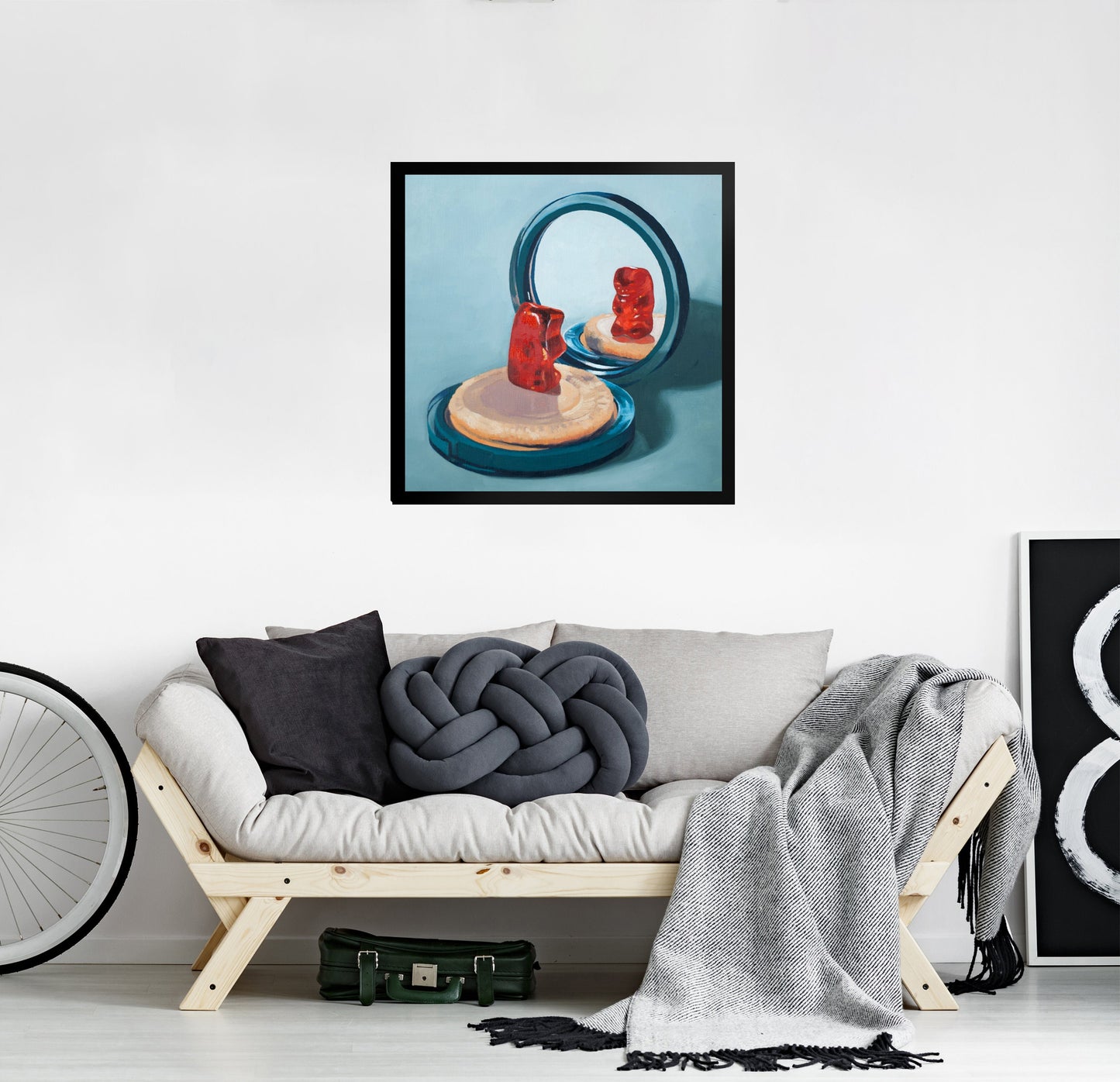 Gummy Bear Compact Mirror - Framed Art Print