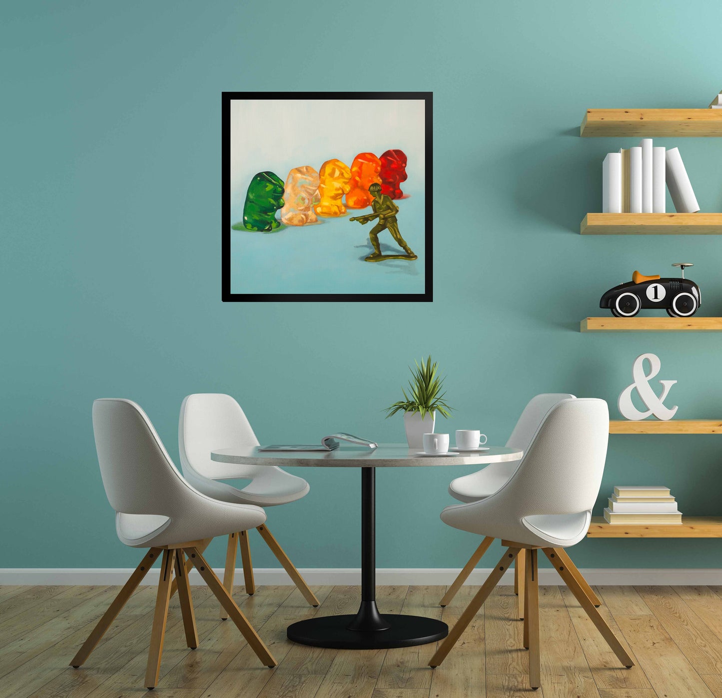 Gummy Bear Protest - Framed Art Print