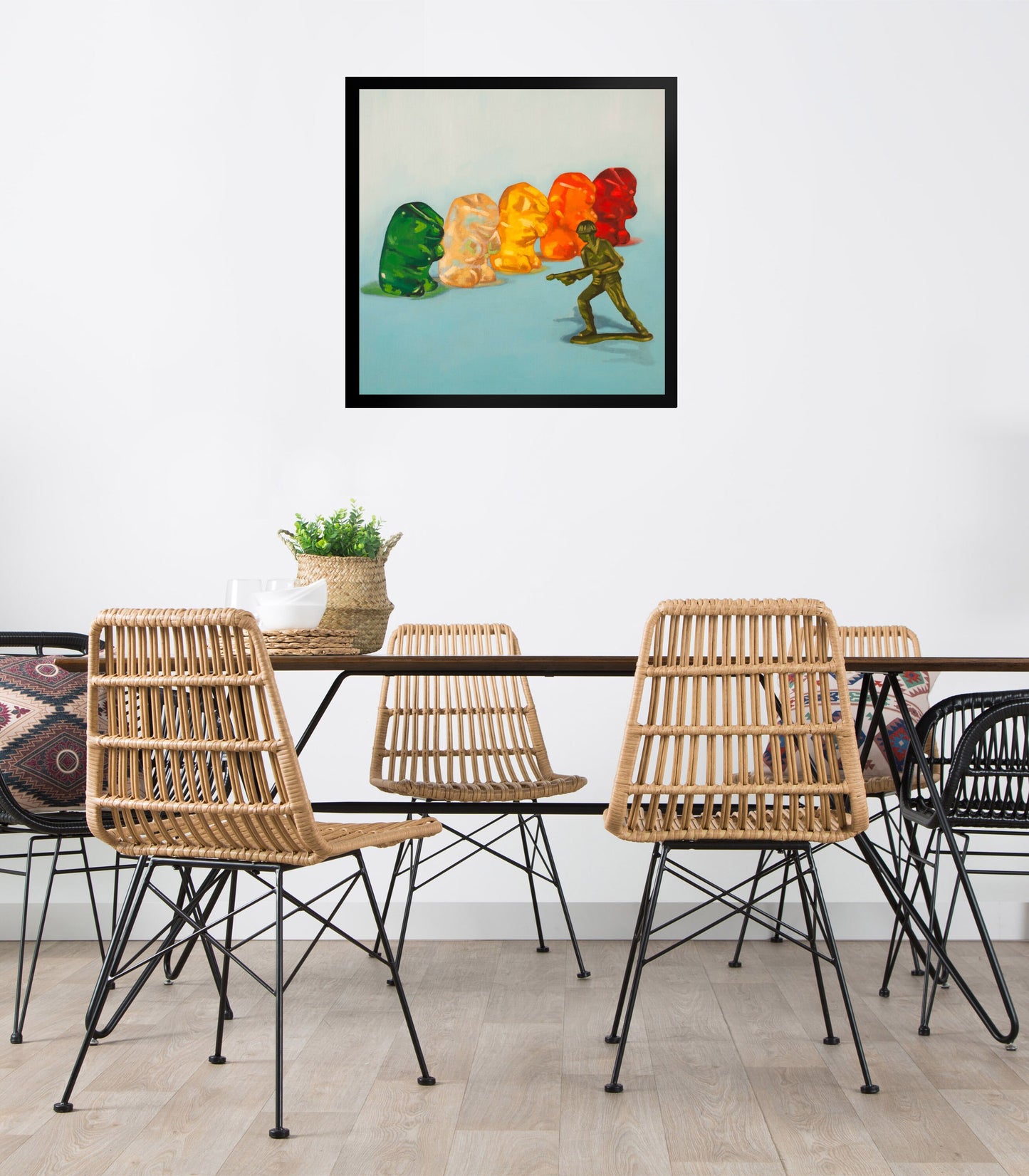 Gummy Bear Protest - Framed Art Print