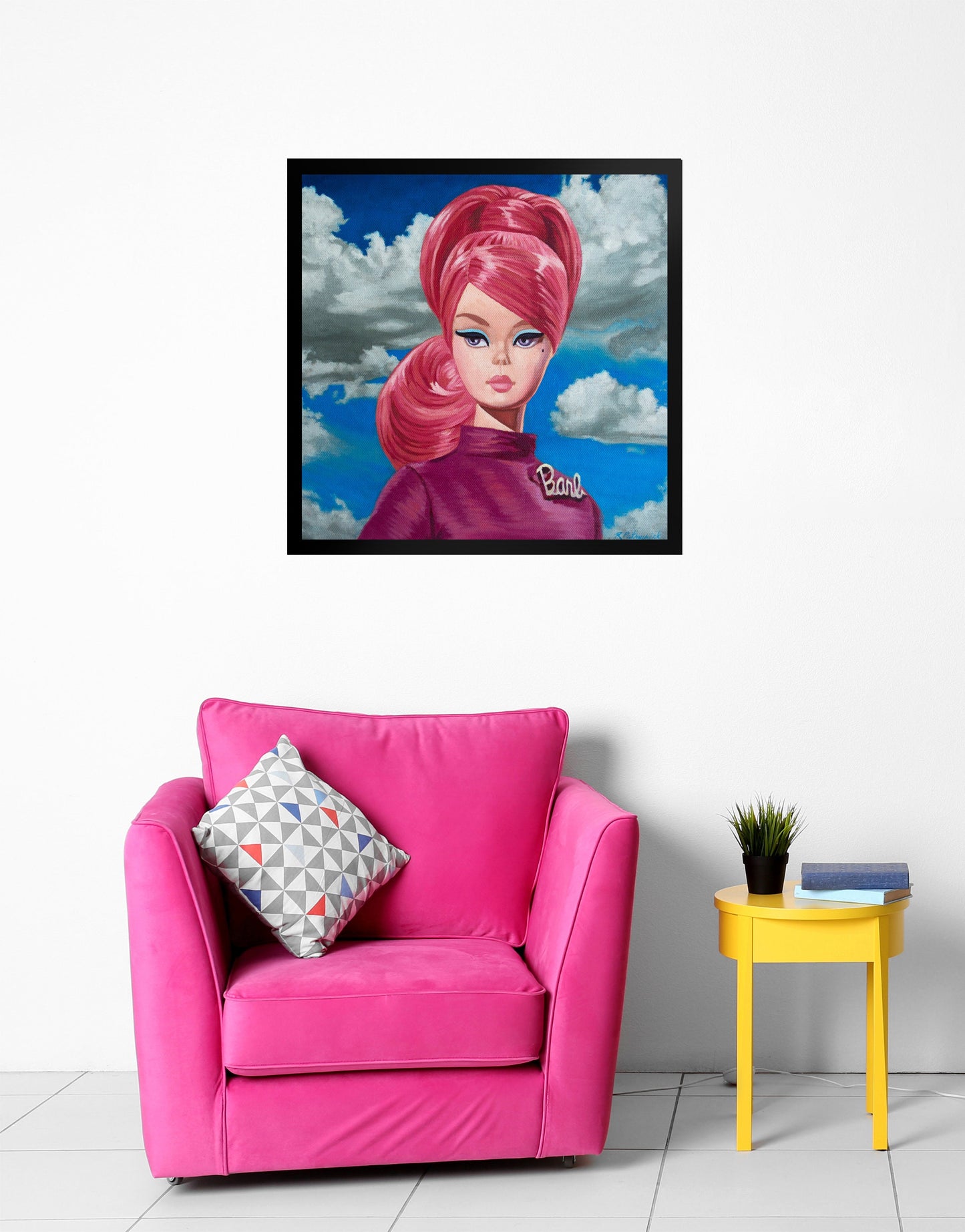 Vintage Barb Doll - Framed Art Print