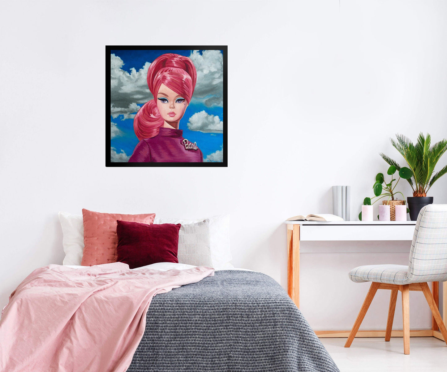 Vintage Barb Doll - Framed Art Print