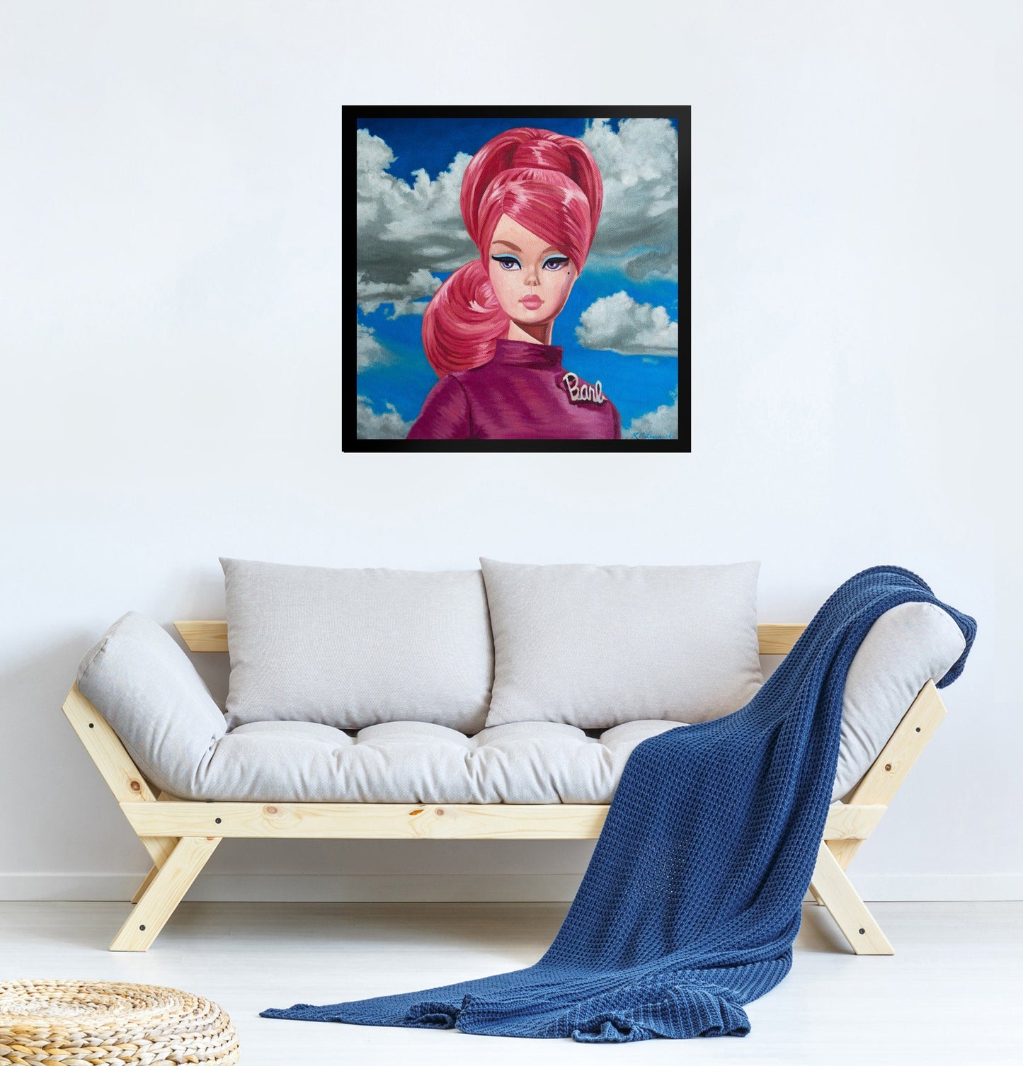 Vintage Barb Doll - Framed Art Print