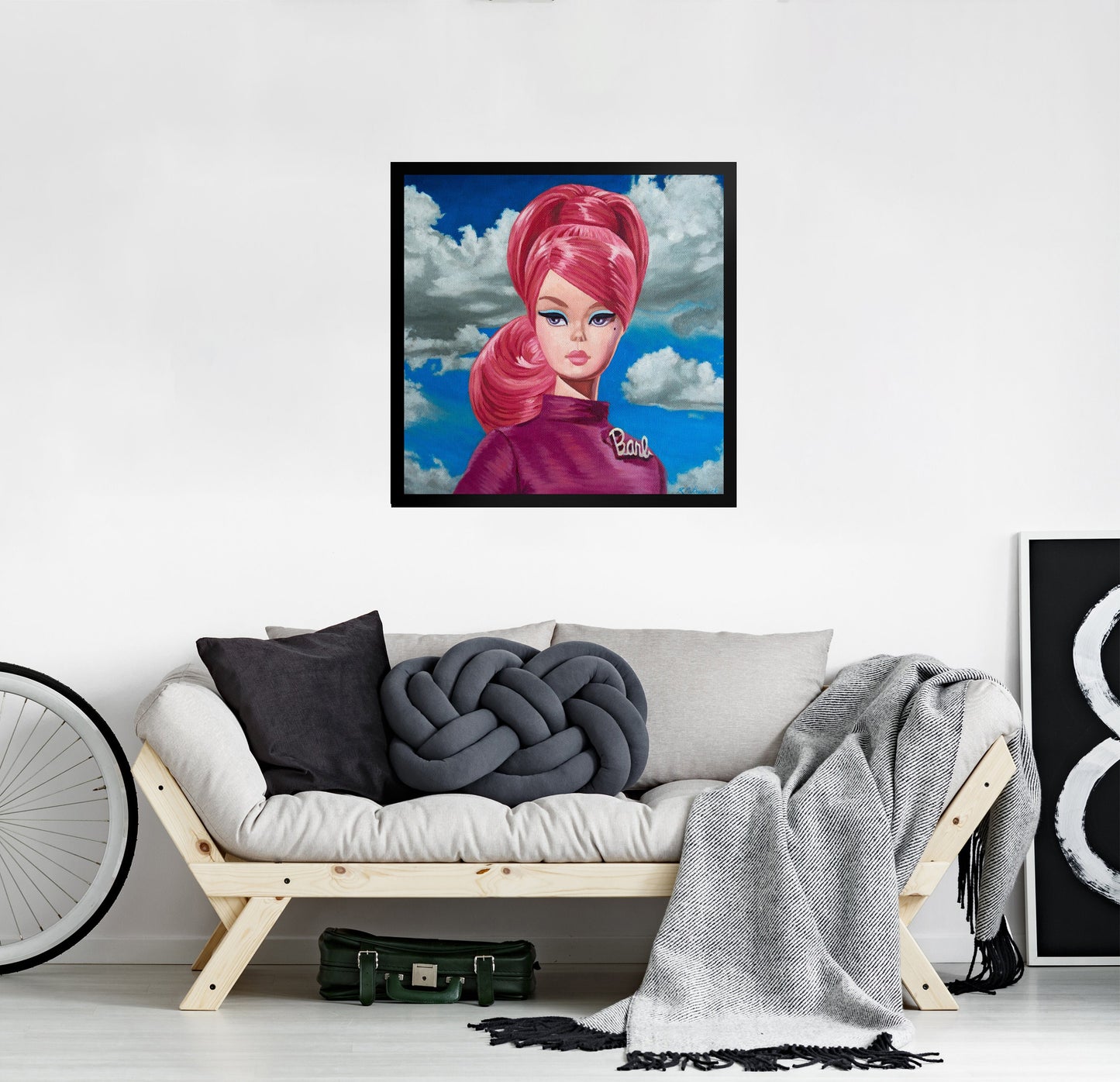 Vintage Barb Doll - Framed Art Print