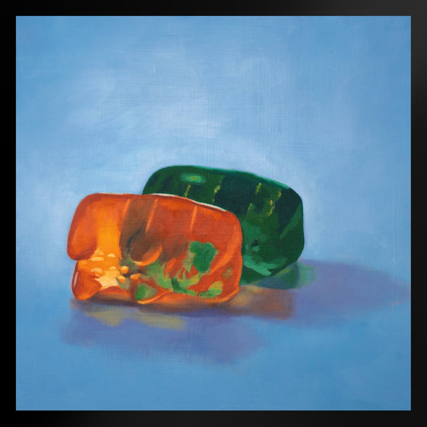 Gummy Bear Spooning - Framed Art Print